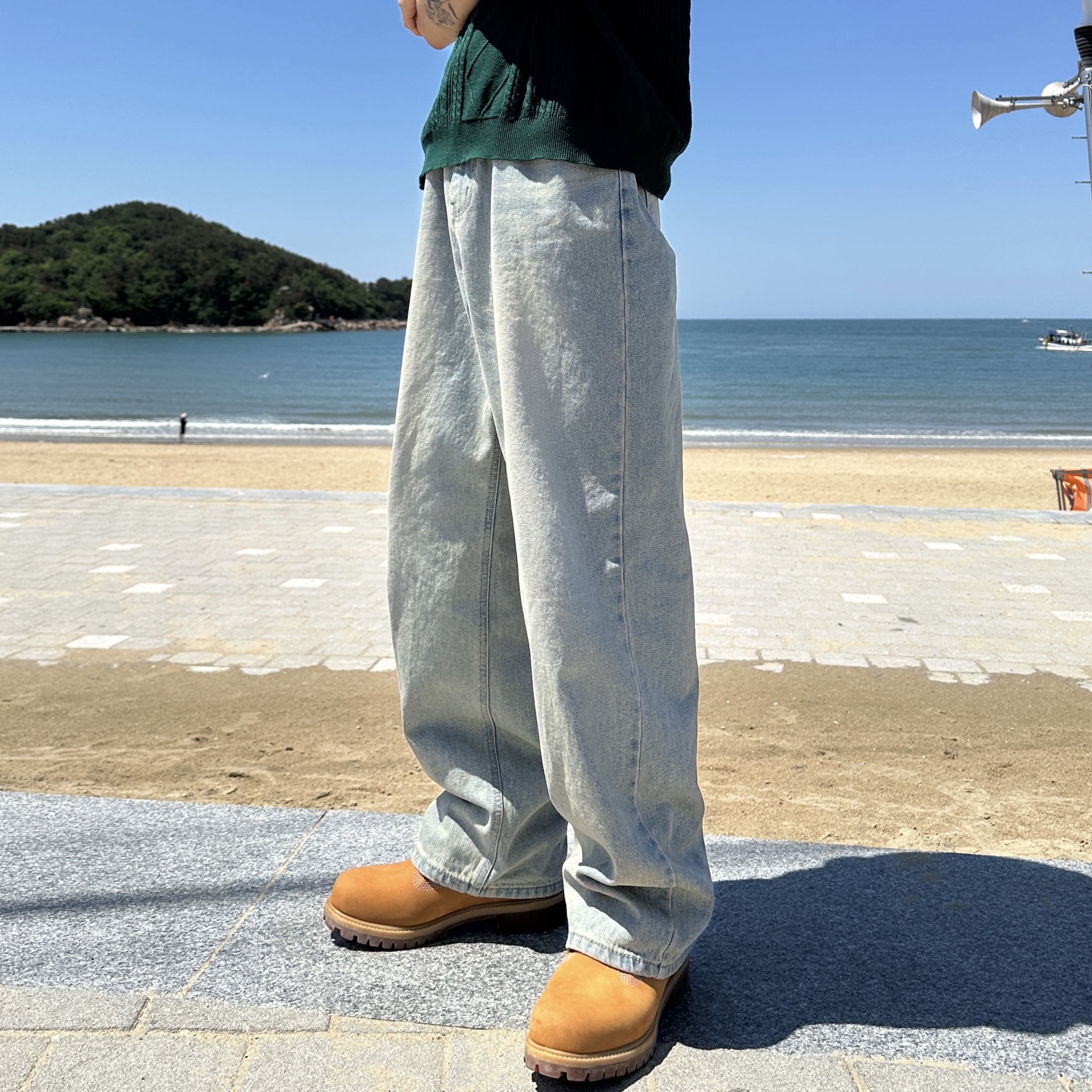 Timberland Premium 6 inch Waterproof Boot Wheat Nubuck - Wide 착용 스타일