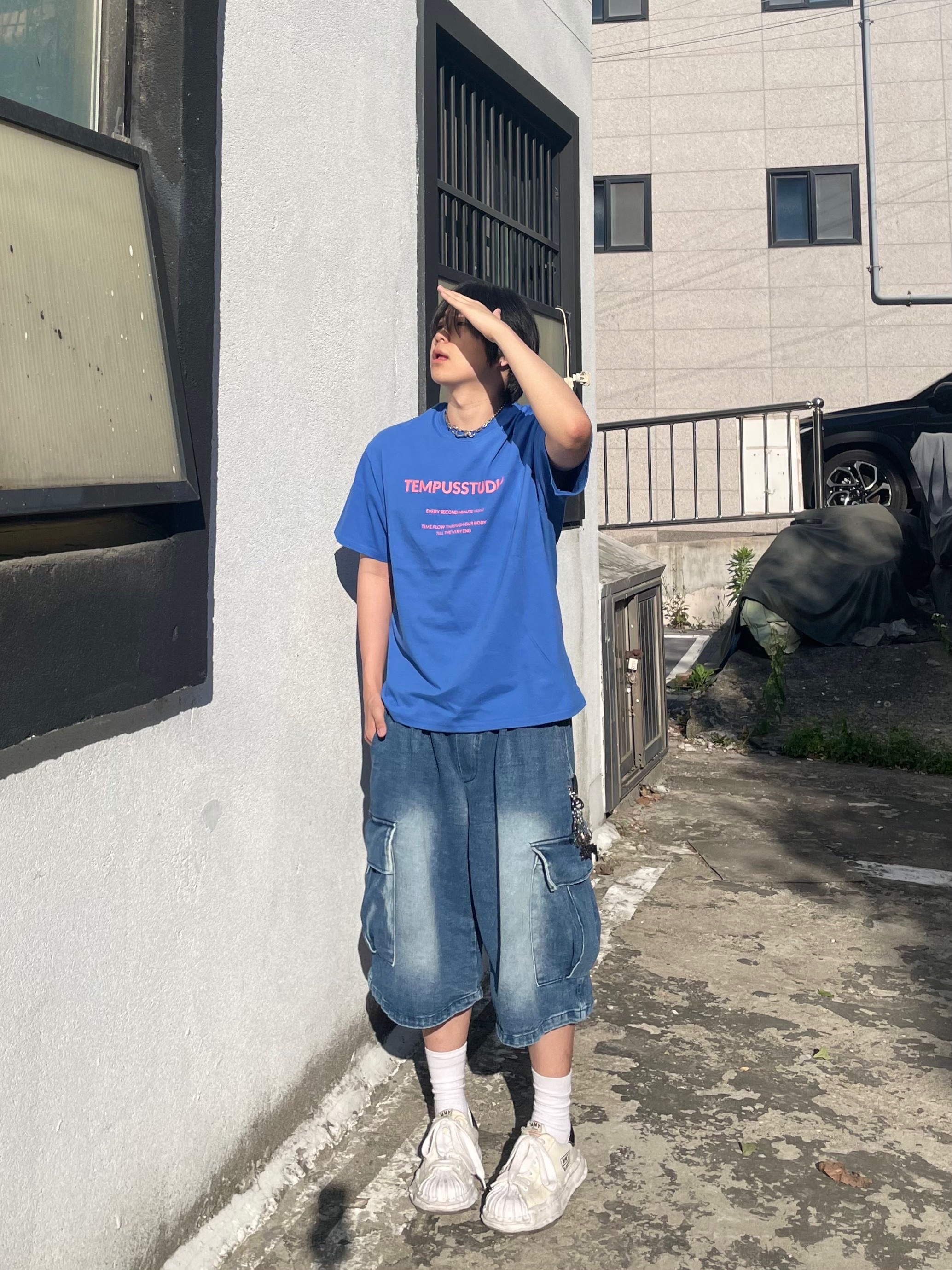 Maison Mihara Yasuhiro Blakey OG Sole Canvas Low-top Sneakers White, Stussy Metal Dice Keychain Silver 착용 스타일