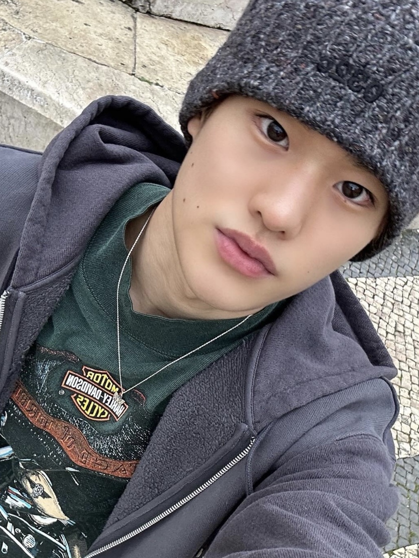 032c Multimedia Cap Washed Black, 032c Crisis Cap Washed Black 착용 스타일 - 4