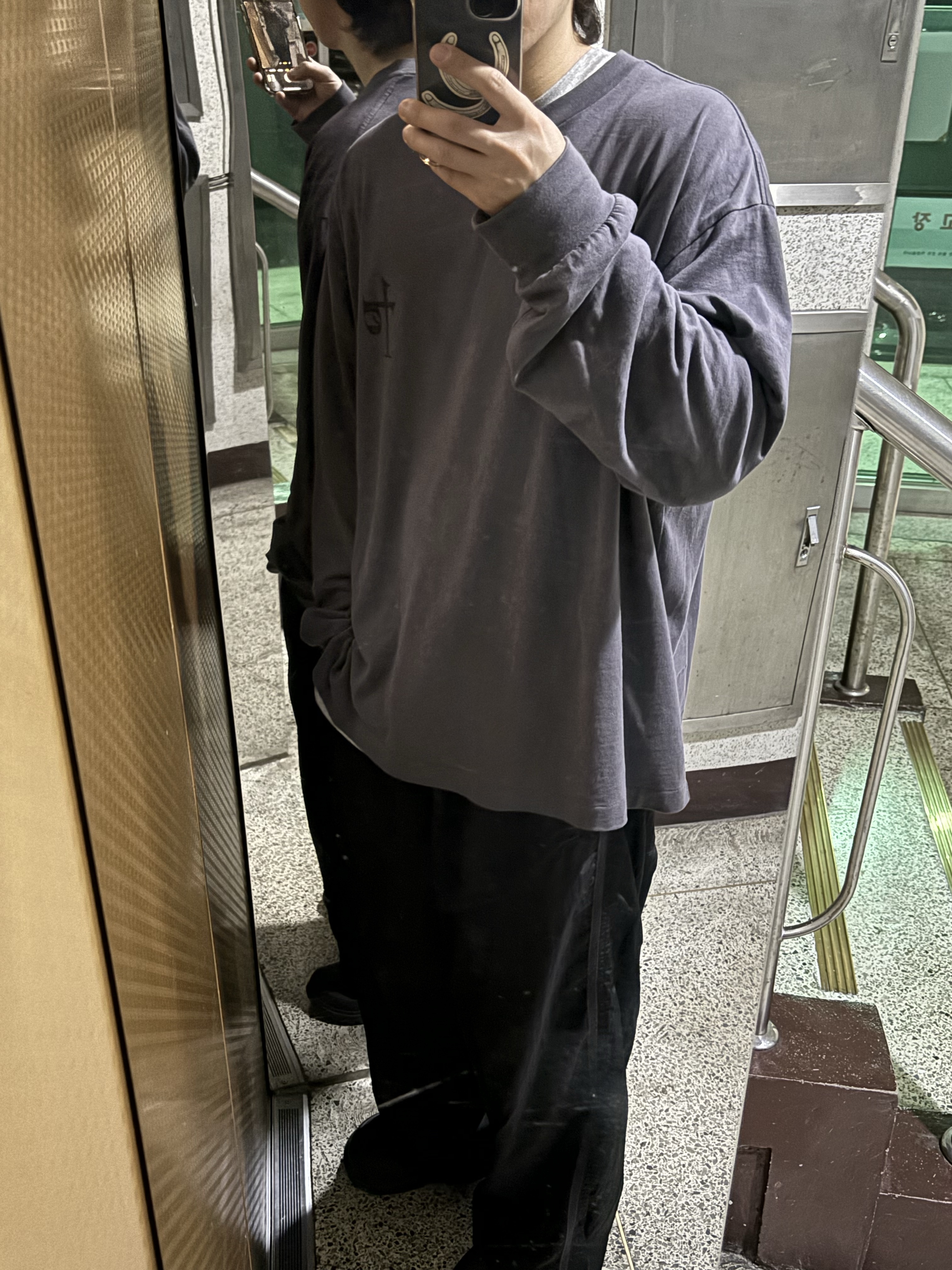 Polyteru Human Index Index Sweatpants Black 착용 스타일