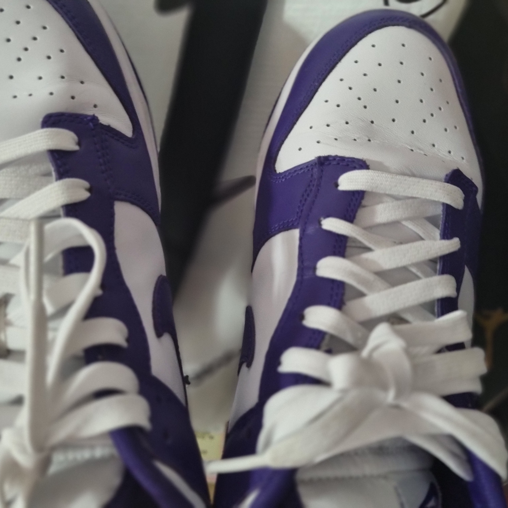 Nike Dunk Low Retro Championship Court Purple 착용 스타일
