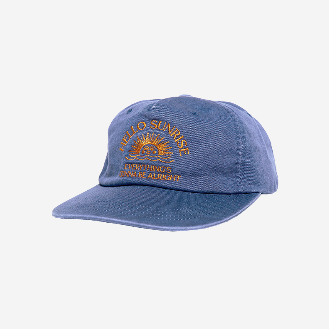 헬로선라이즈 아치로고 5패널 캡 오션 블루(Hello Sunrise Arch Logo 5 Panel Cap Ocean Blue) - 2