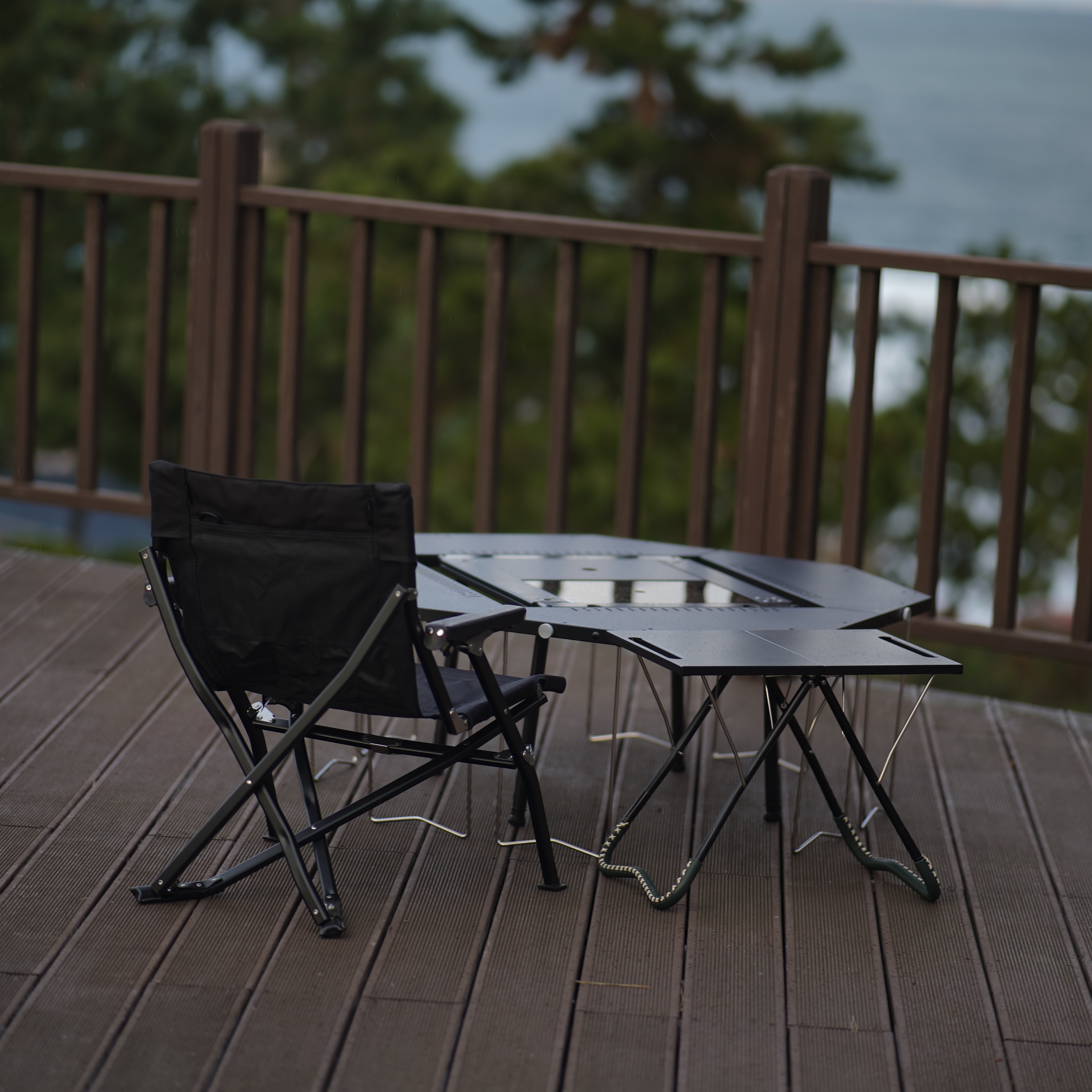 Snow Peak Takibi My Table Black, Snow Peak Titanium Double Mug 450(R) 착용 스타일 - 6