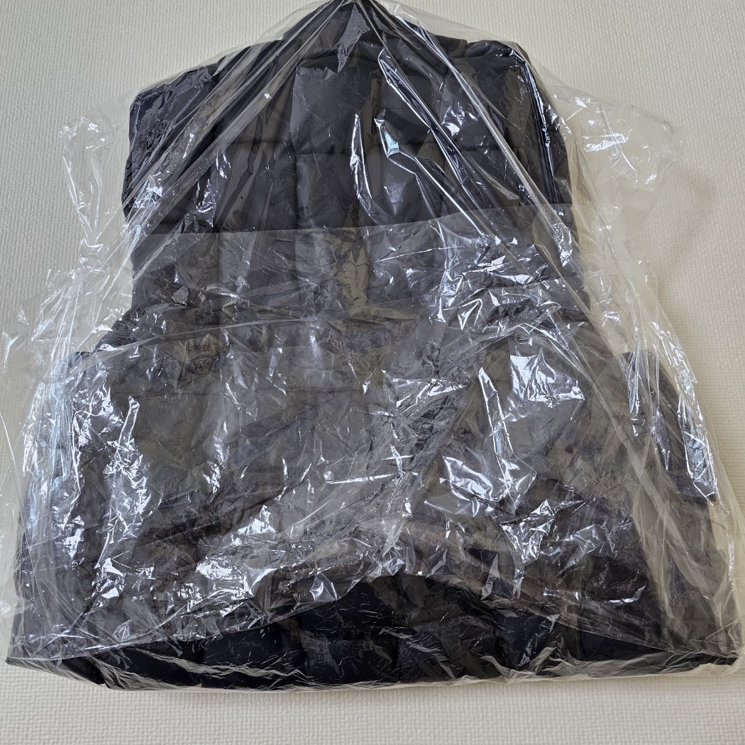 Kapital Ripstop Nylon Diet Keel Weaving Vest Black 착용 스타일 - 2