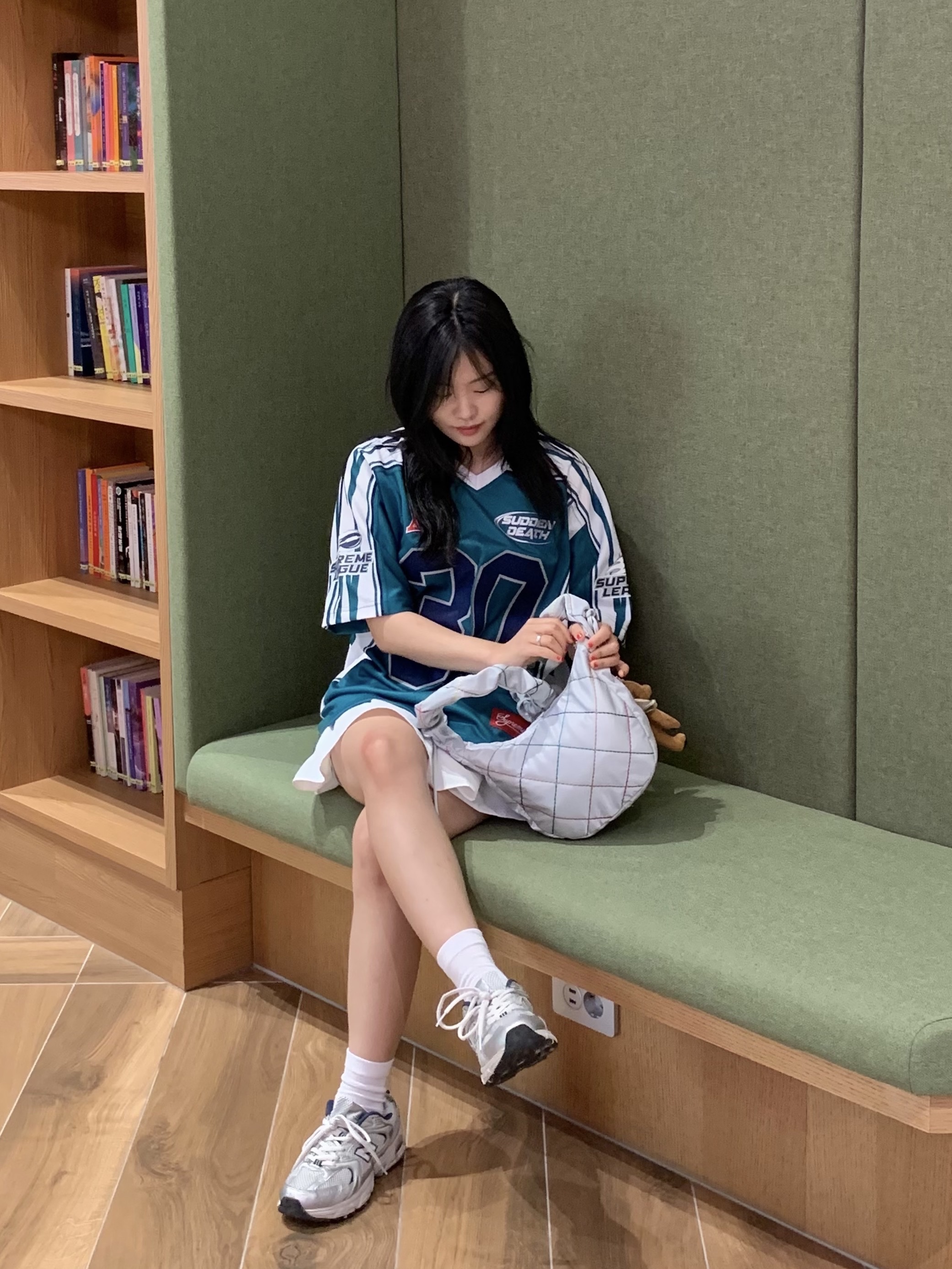 Supreme Sudden Death Football Jersey Teal - 24SS, BOSE QC35 II Silver (Korean Ver.) 착용 스타일 - 4