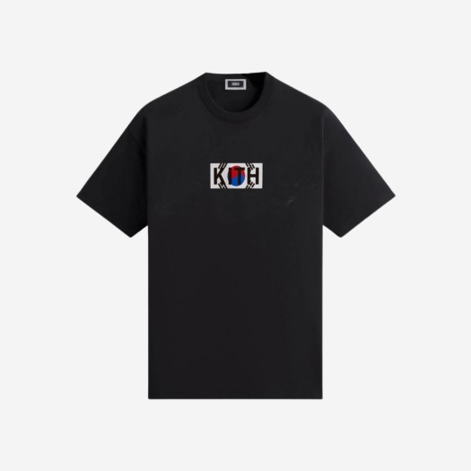 키스 서울 박스 로고 티셔츠 블랙
