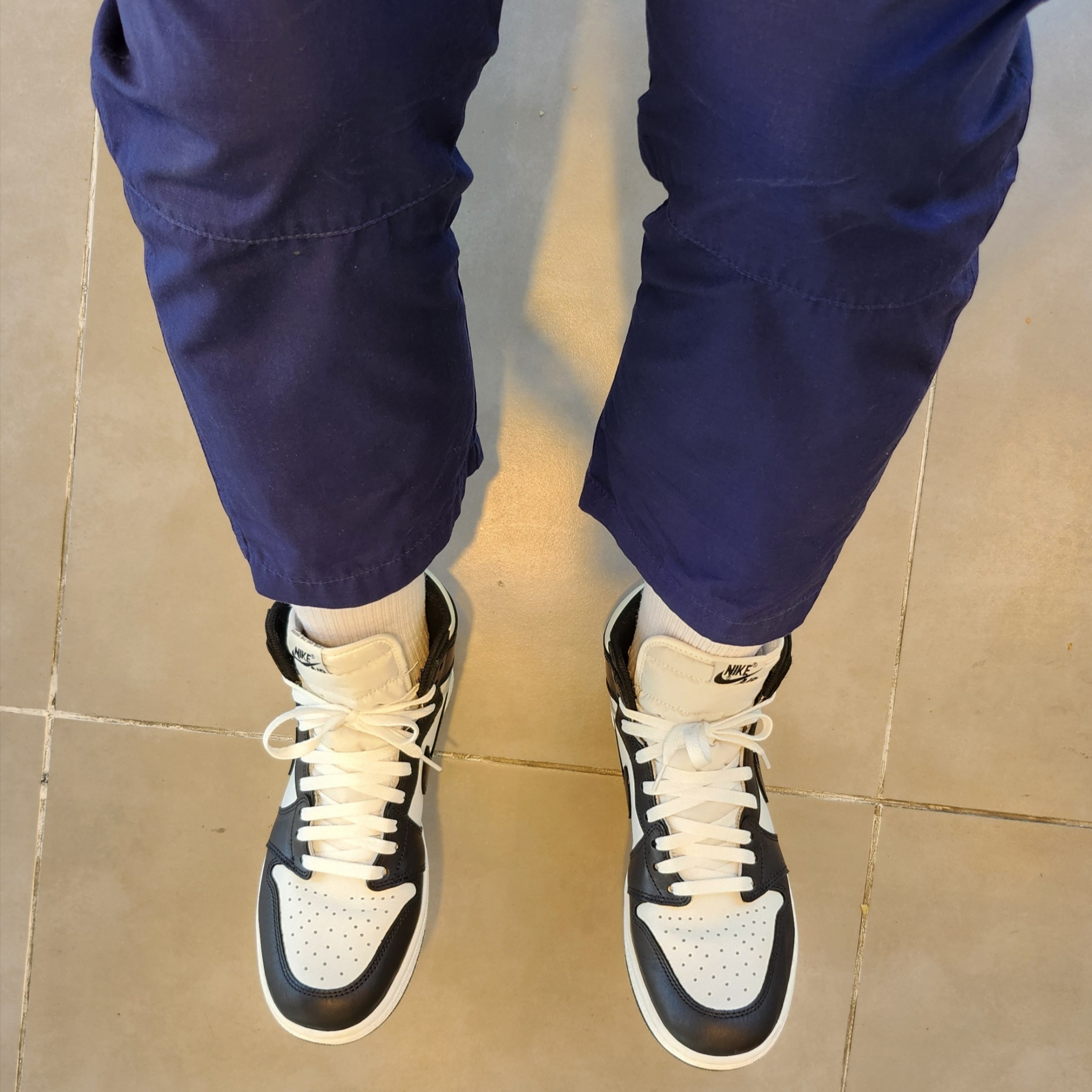 Jordan 1 High 85 Black White 착용 스타일