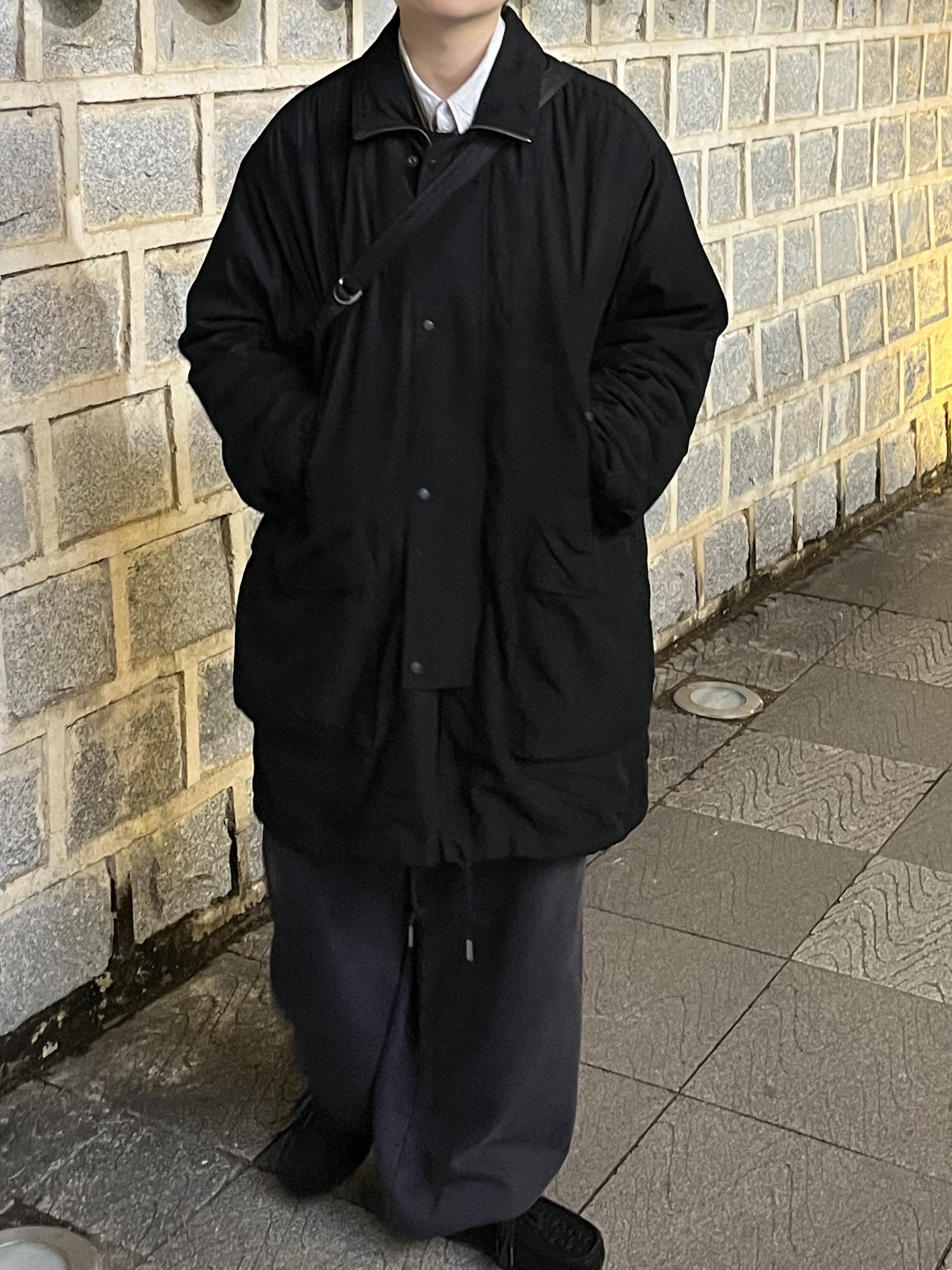 Polyteru 1011 Fatigue Sweatpants 1.2v Dark Purple Navy, [프리오더] Polyteru Wallabee Shoes Woven Black 착용 스타일 - 1