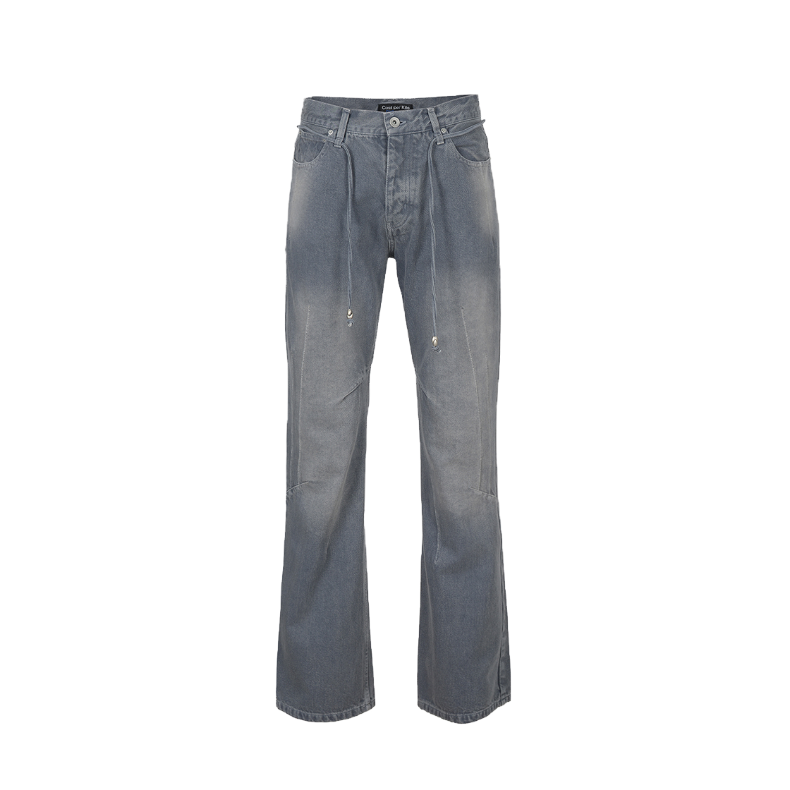 23FWBTM03DI Cost per Kilo Overlock Stitch Boots Cut Pants Dirty Indigo