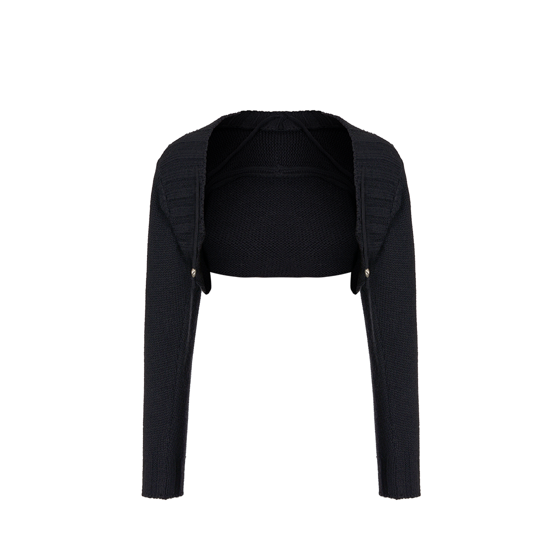 23FWKNW03BK Cost per Kilo Knit Bolero Jacket Black