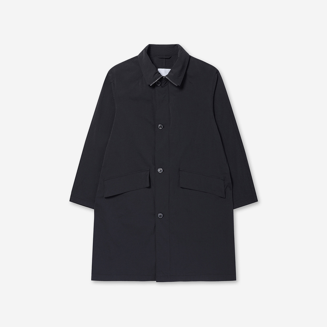 시리즈 나일론 오버핏 맥코트 블랙(SERIES Nylon Oversized Fit Mac Coat Black)