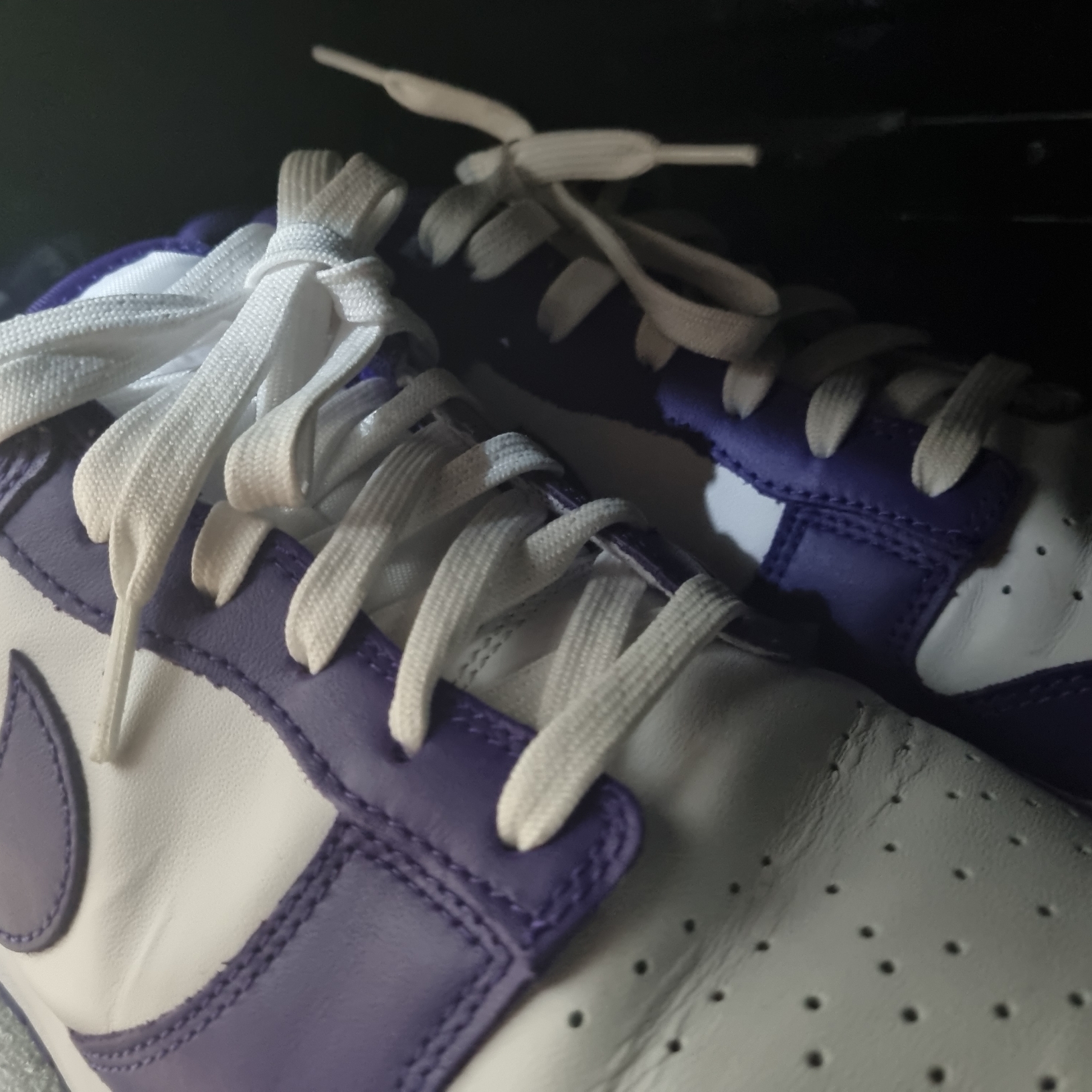 Nike Dunk Low Retro Championship Court Purple 착용 스타일