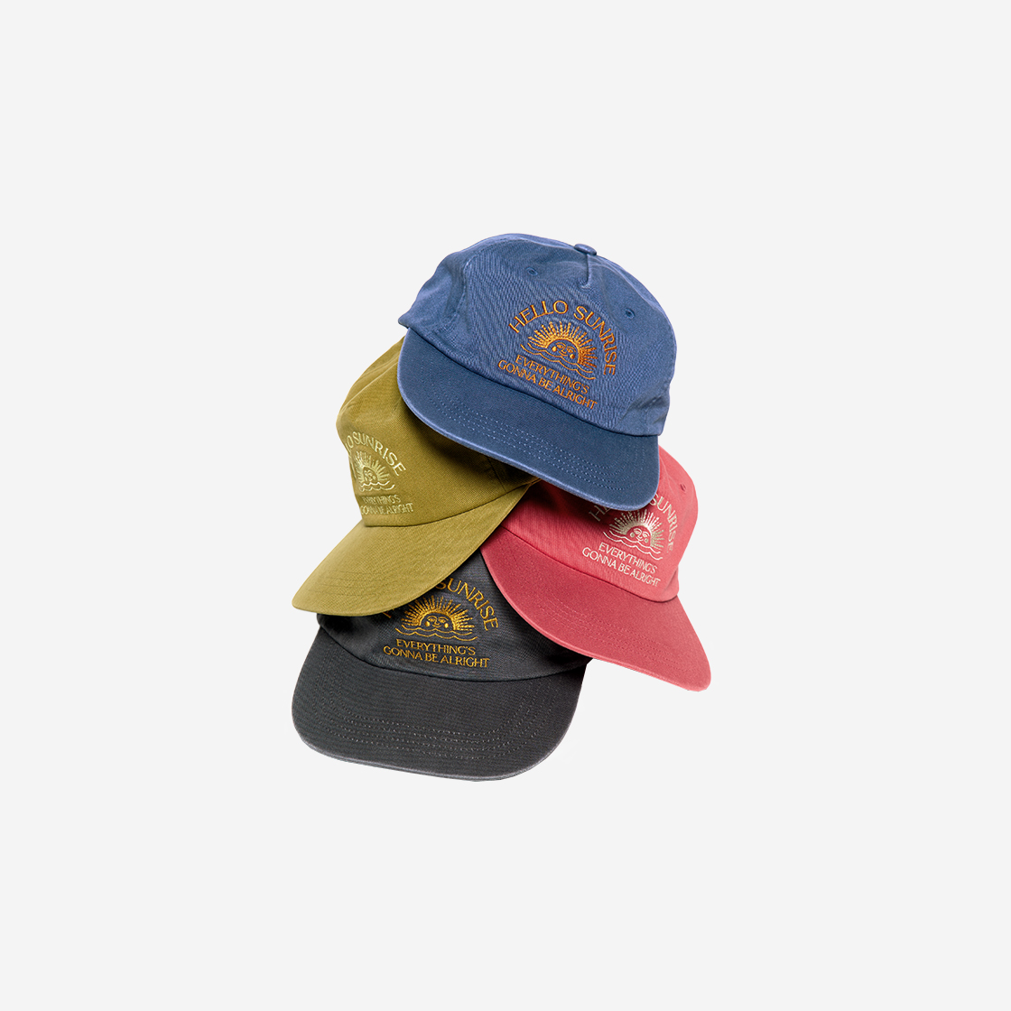 헬로선라이즈 아치로고 5패널 캡 그레이(Hello Sunrise Arch Logo 5 Panel Cap Gray) - 4