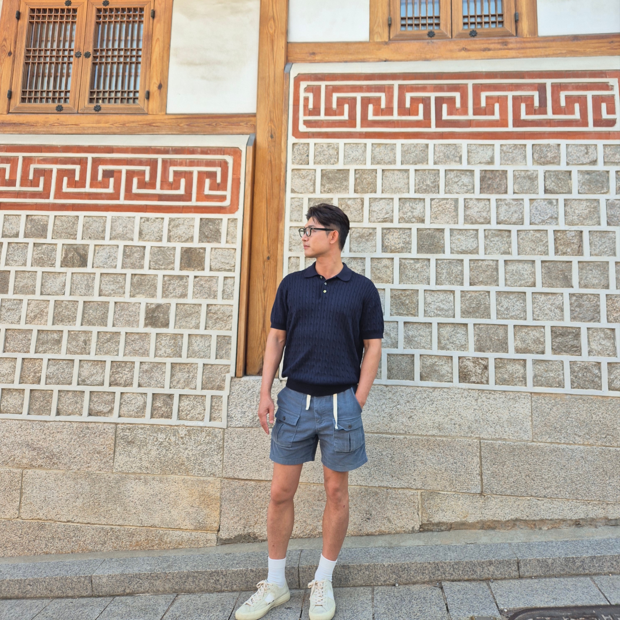 Tom Ford Cambridge Lace Up Sneakers Marmo 착용 스타일 - 1