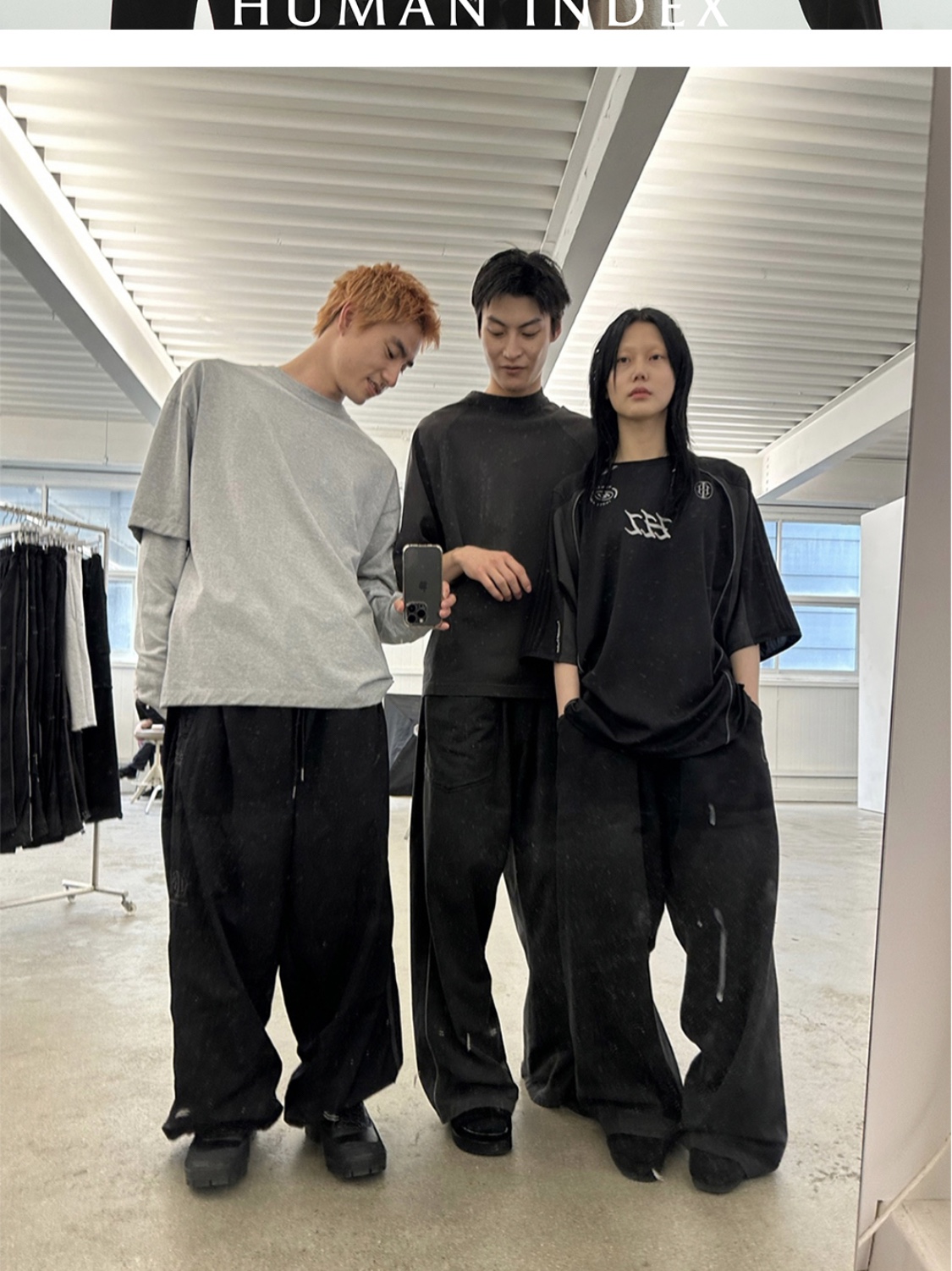 Polyteru x HANK Reversible Liner Jacket Used Black - 23FW, Polyteru 1011 Fatigue Sweatpants 1.2v Dark Purple Navy 착용 스타일 - 2