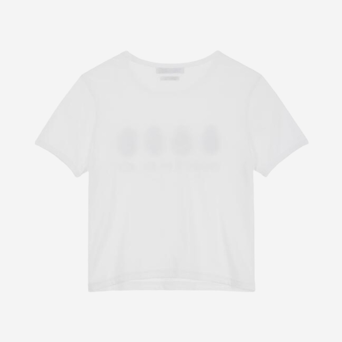 (W) Deinet Avocado Jello T-Shirts in White 상세 이미지 2