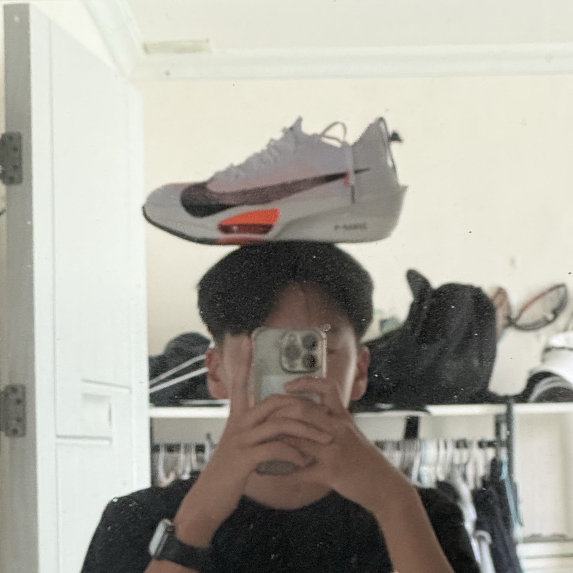 Nike Air Zoom Alphafly Next% 3 Proto White Total Orange 착용 스타일 - 1
