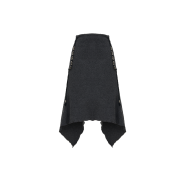 Cost per Kilo Teeth String Flare Skirt Charcoal