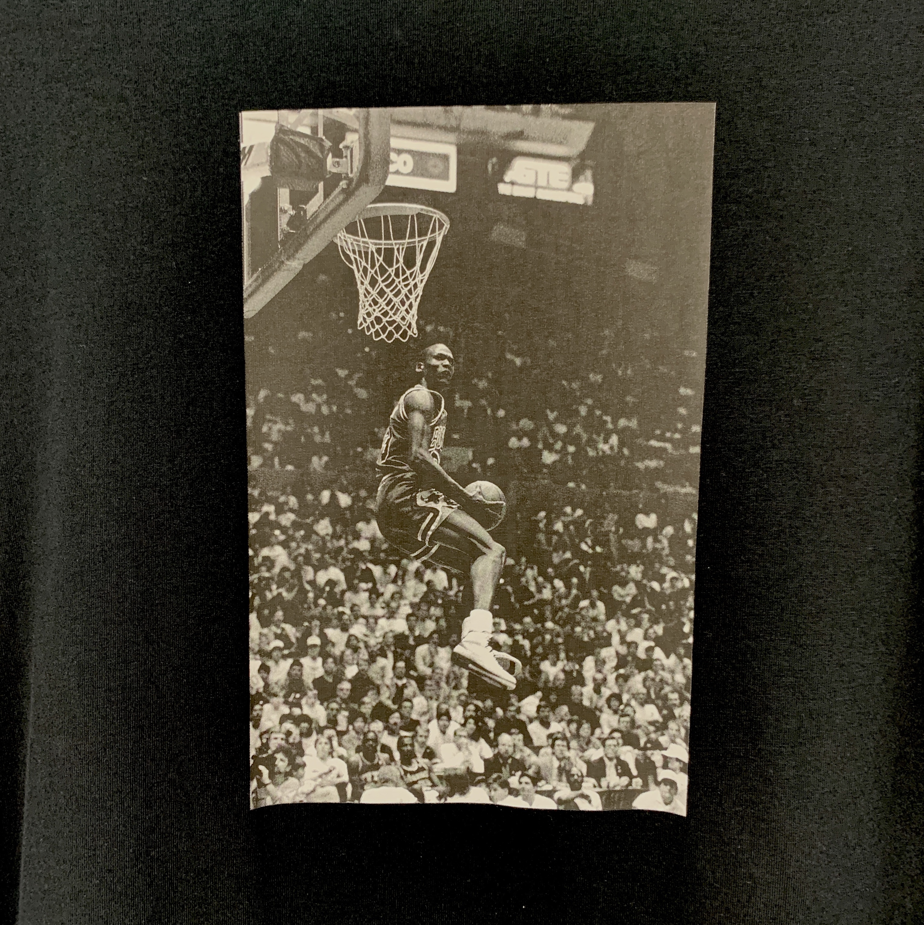 Jordan x Union Reverse Dunk T-Shirt Black 착용 스타일 - 1