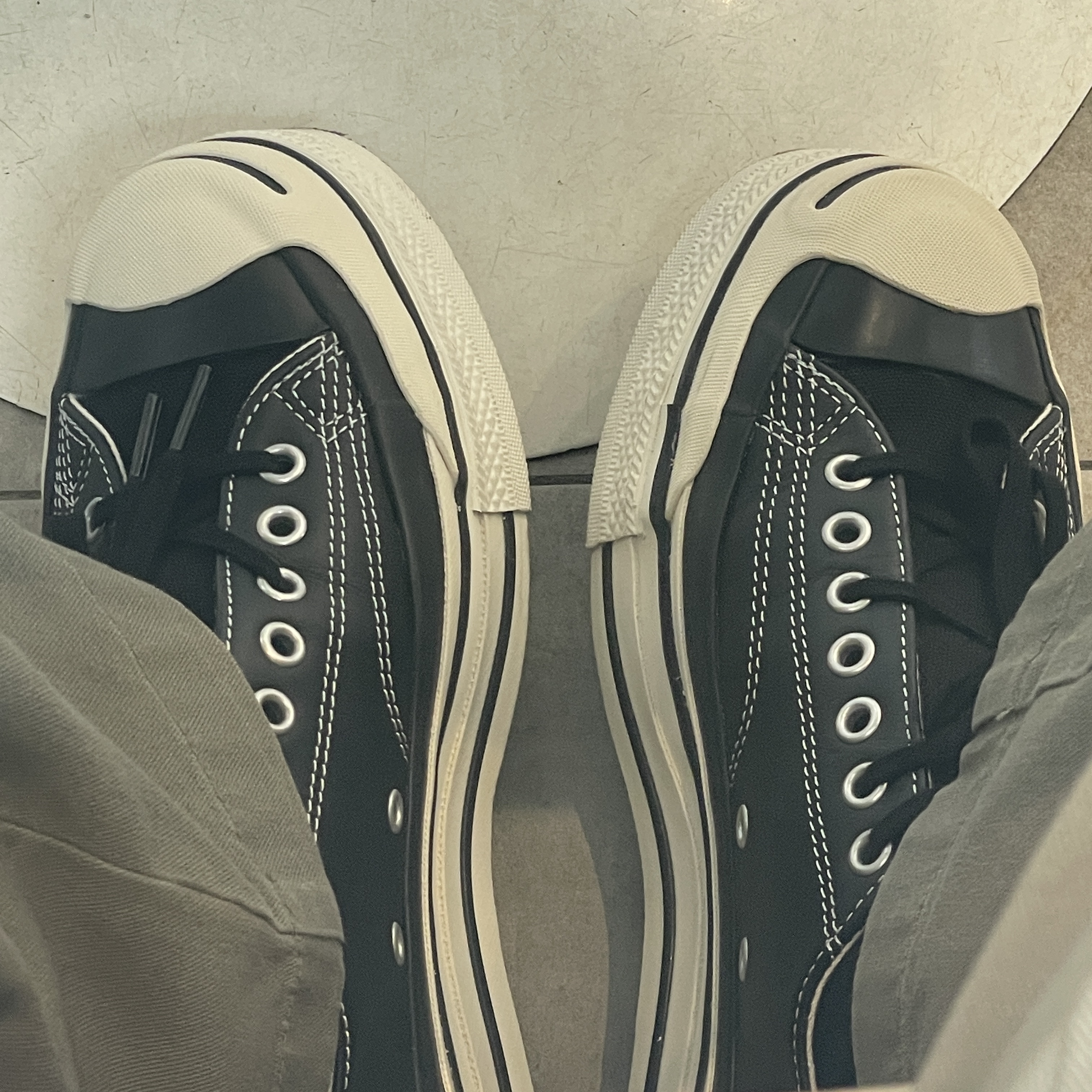 Converse x Doublet Jack Purcell All Star Black 착용 스타일