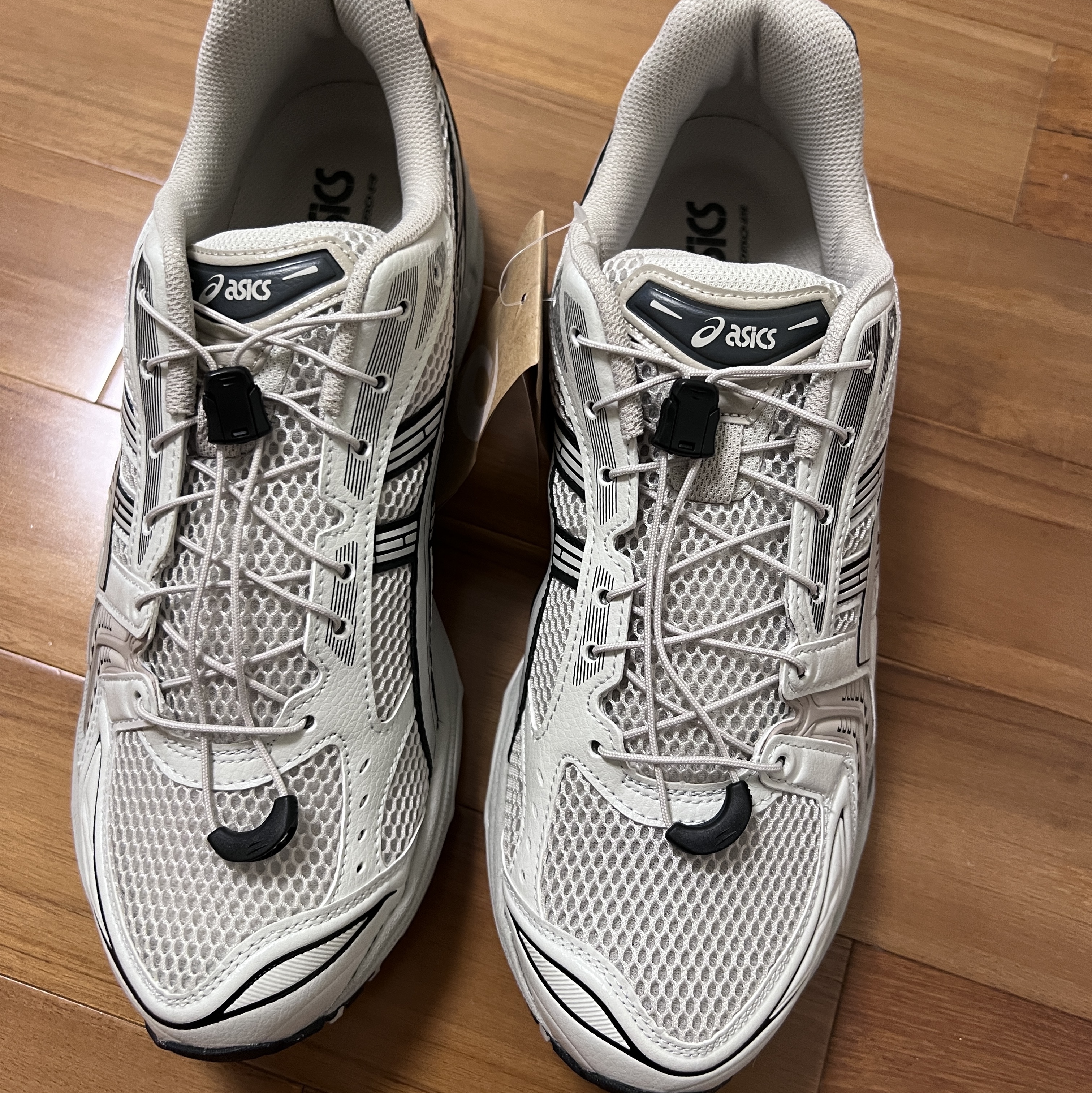 Asics Unlimited Gel-Kayano 14 Smoke Grey, Polyteru Human Index Human Regular 1/2 T-Shirt Dyed Gray 착용 스타일 - 1