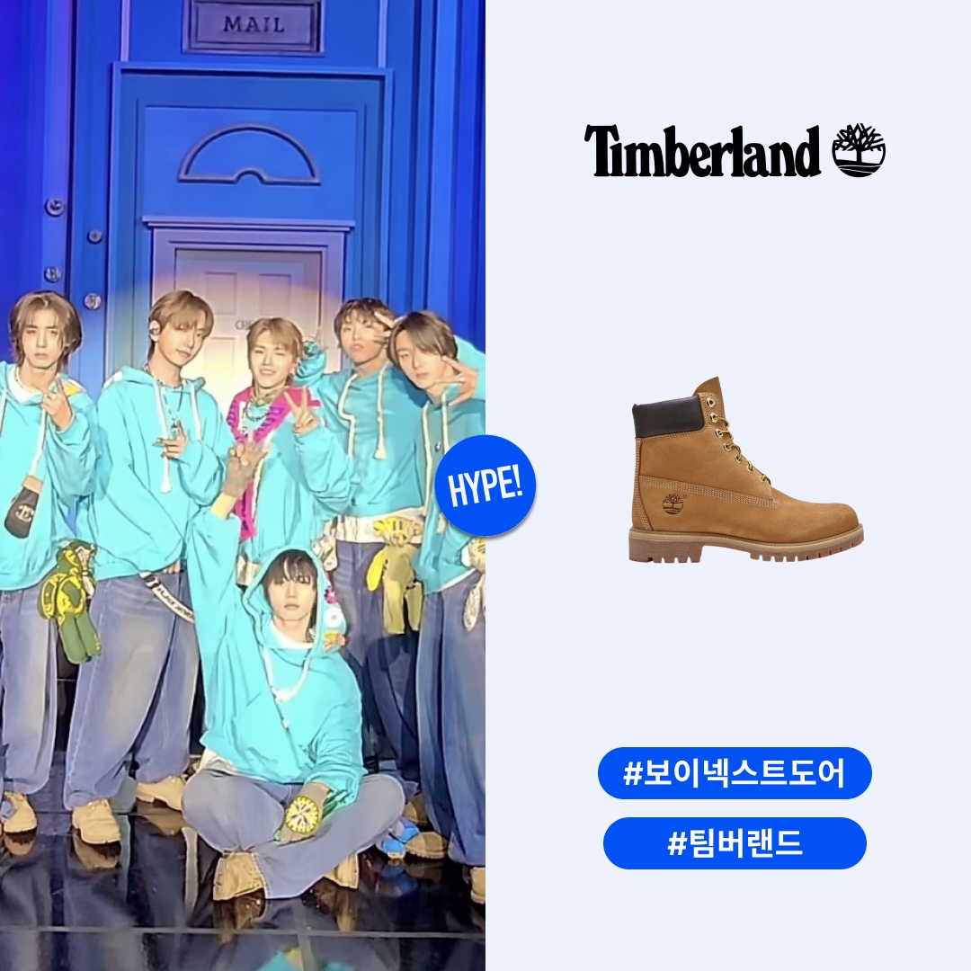 Timberland Premium 6 inch Waterproof Boot Wheat Nubuck - Wide 착용 스타일 - 1