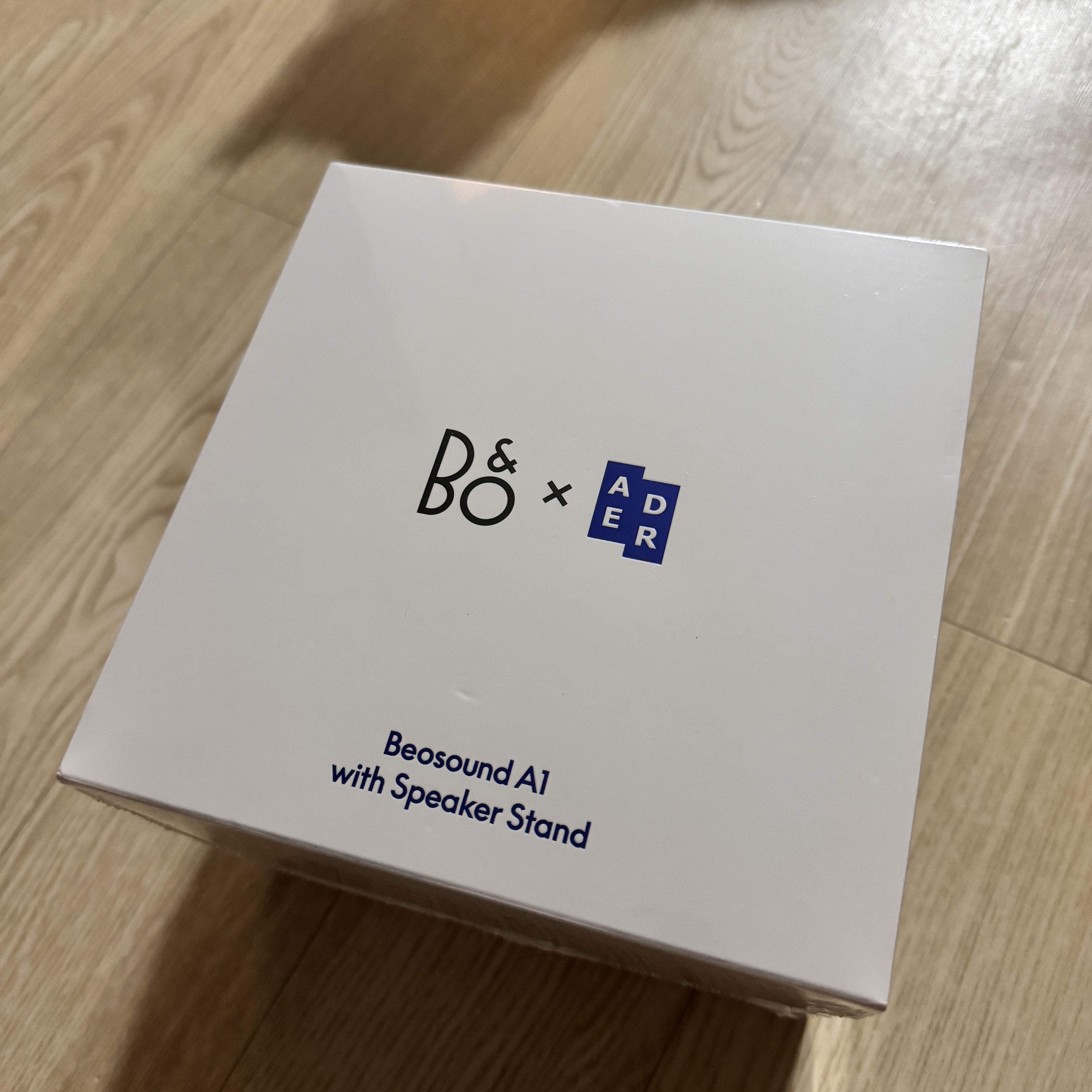 Bang & Olufsen x Ader Error Beosound A1 Ader Error Edition Z-Blue (With Speaker Stand) - Korean Ver. 착용 스타일 - 2