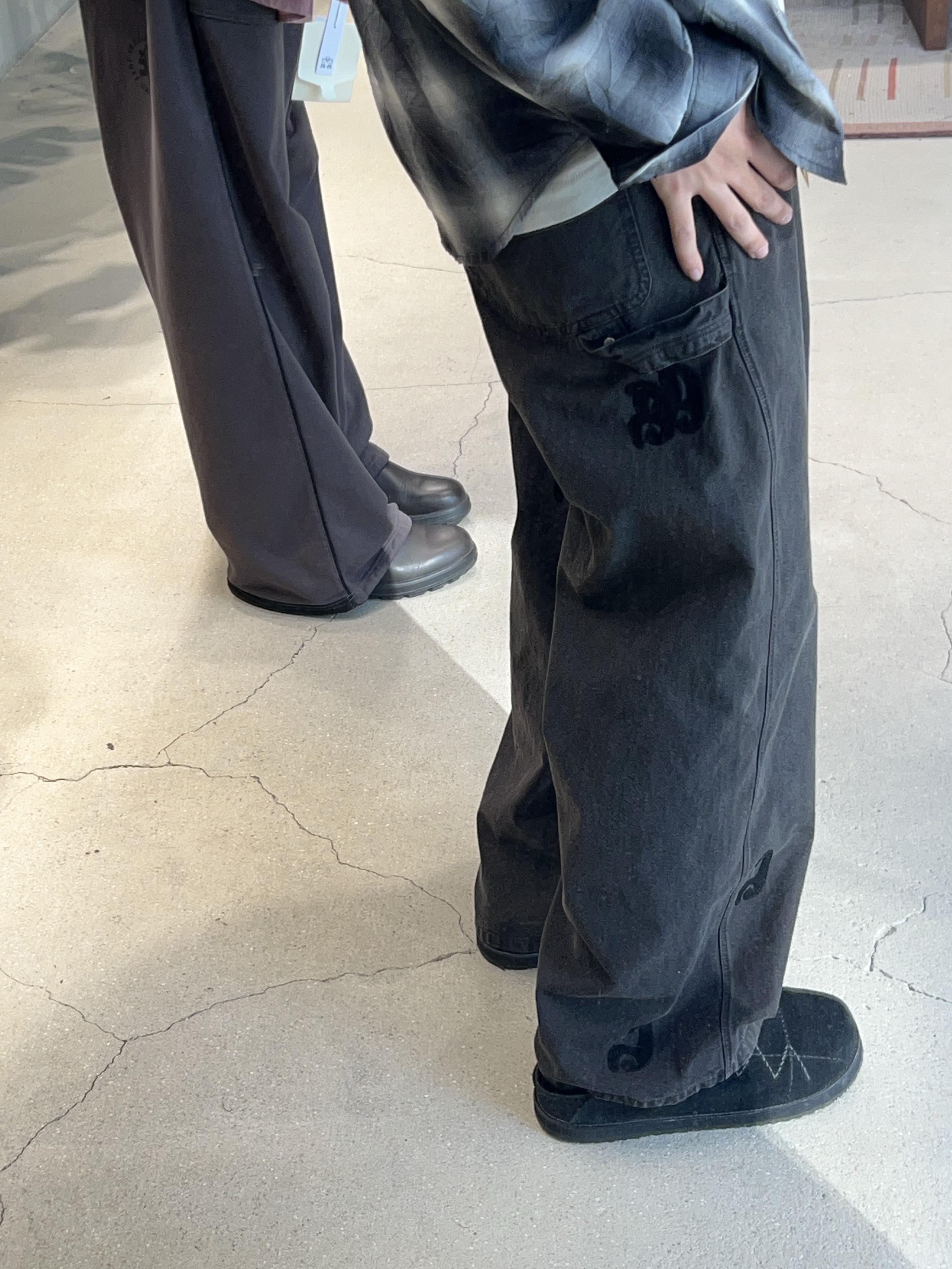Polyteru 1011 Patched Hammer Pants 1.2v Dark Brown - 24SS, [프리오더] Polyteru Sliders Shoes Black 착용 스타일 - 1