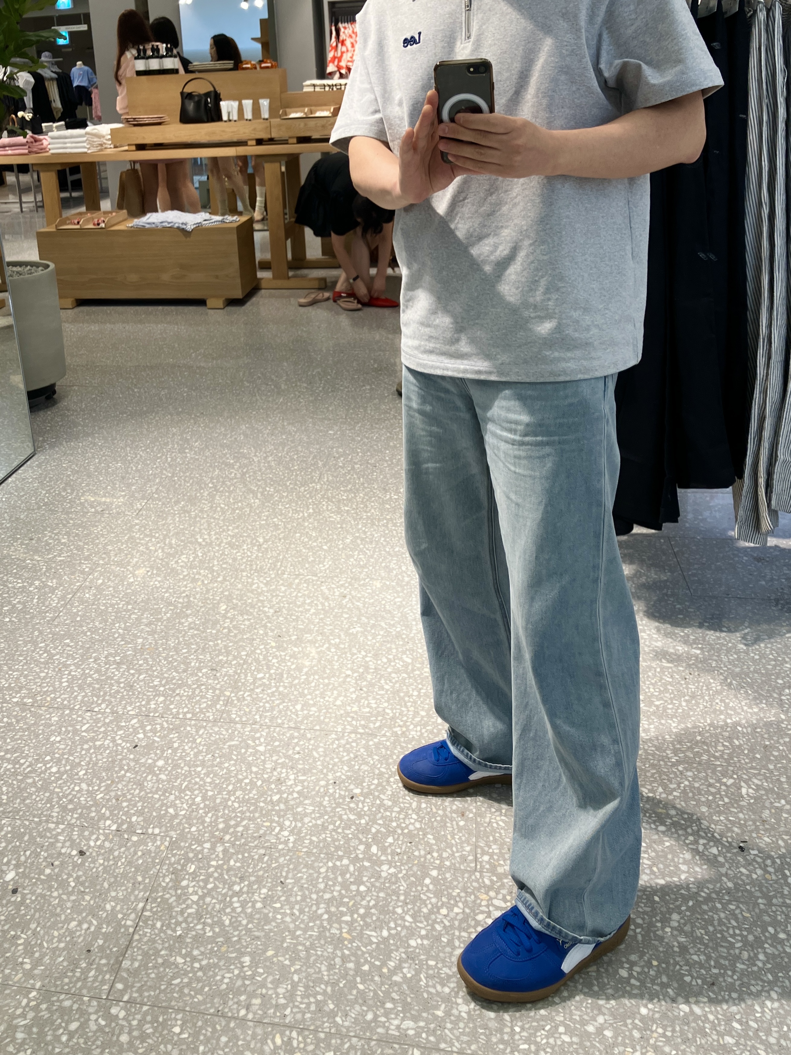 Puma Palermo Cobalt Glaze White 착용 스타일 - 1
