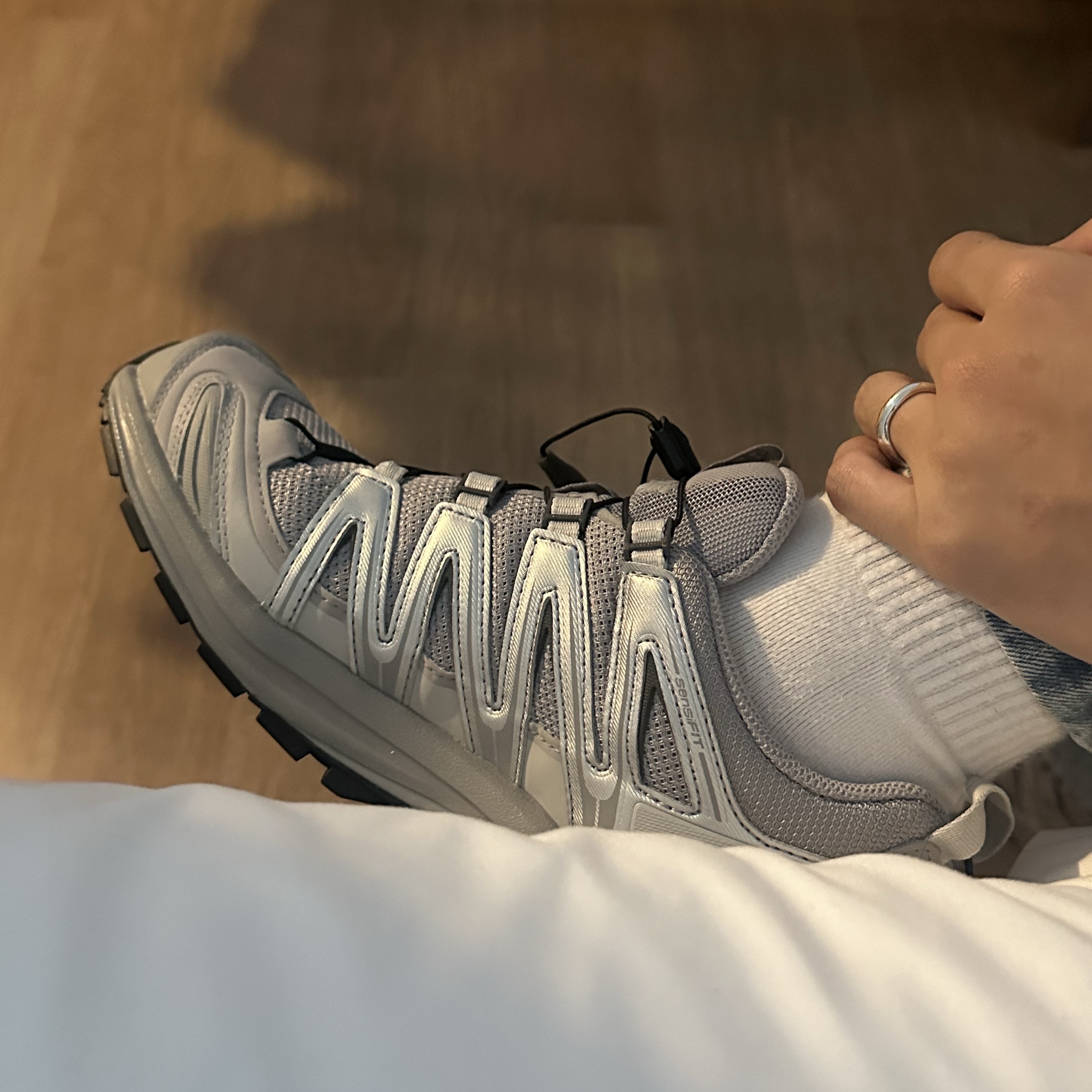 Salomon XA Pro 3D Alloy Silver 착용 스타일