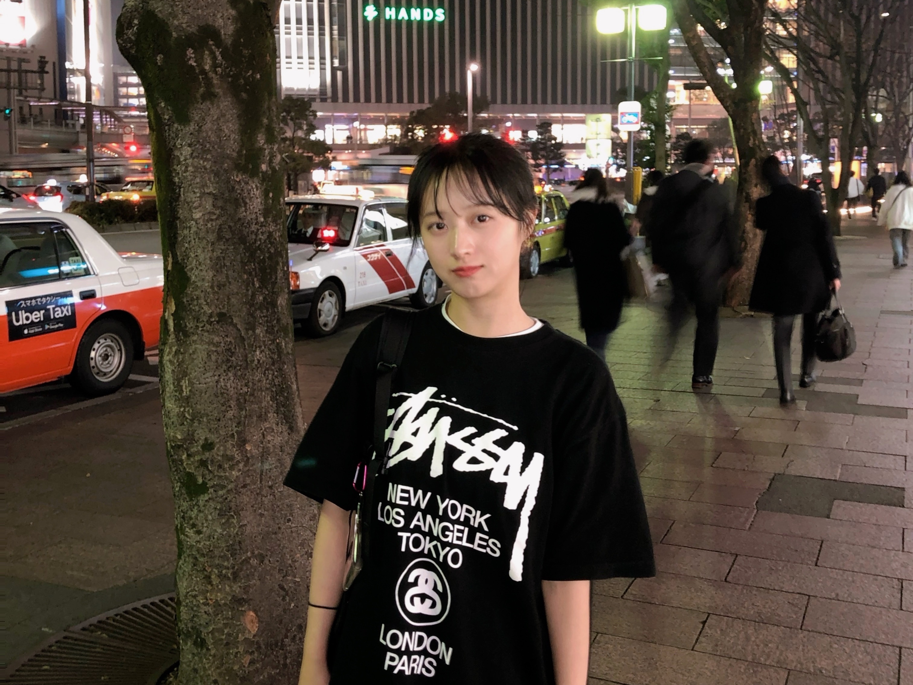 Stussy World Tour T-Shirt Black 2023 착용 스타일 - 1