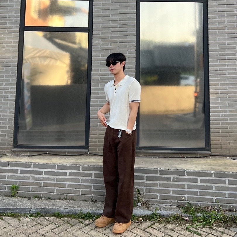 Nike Air Force 1 '07 WB Flax 착용 스타일