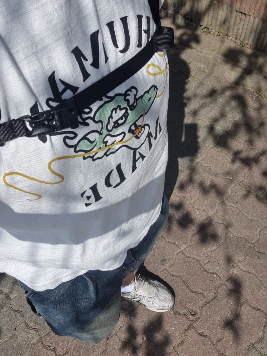 Human Made Graphic T-Shirt #01 White 착용 스타일 - 2