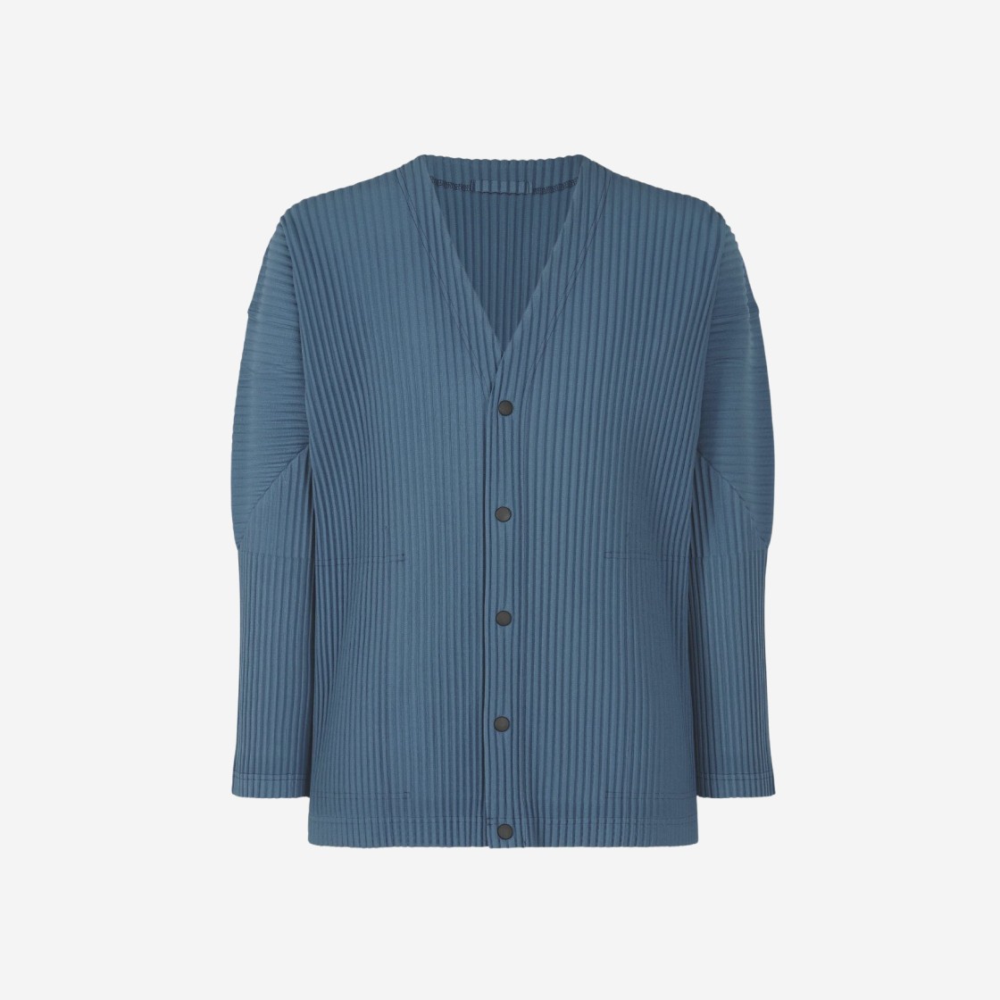 Homme Plisse Issey Miyake Color Pleats Cardigan Iron Blue 상세 이미지 1