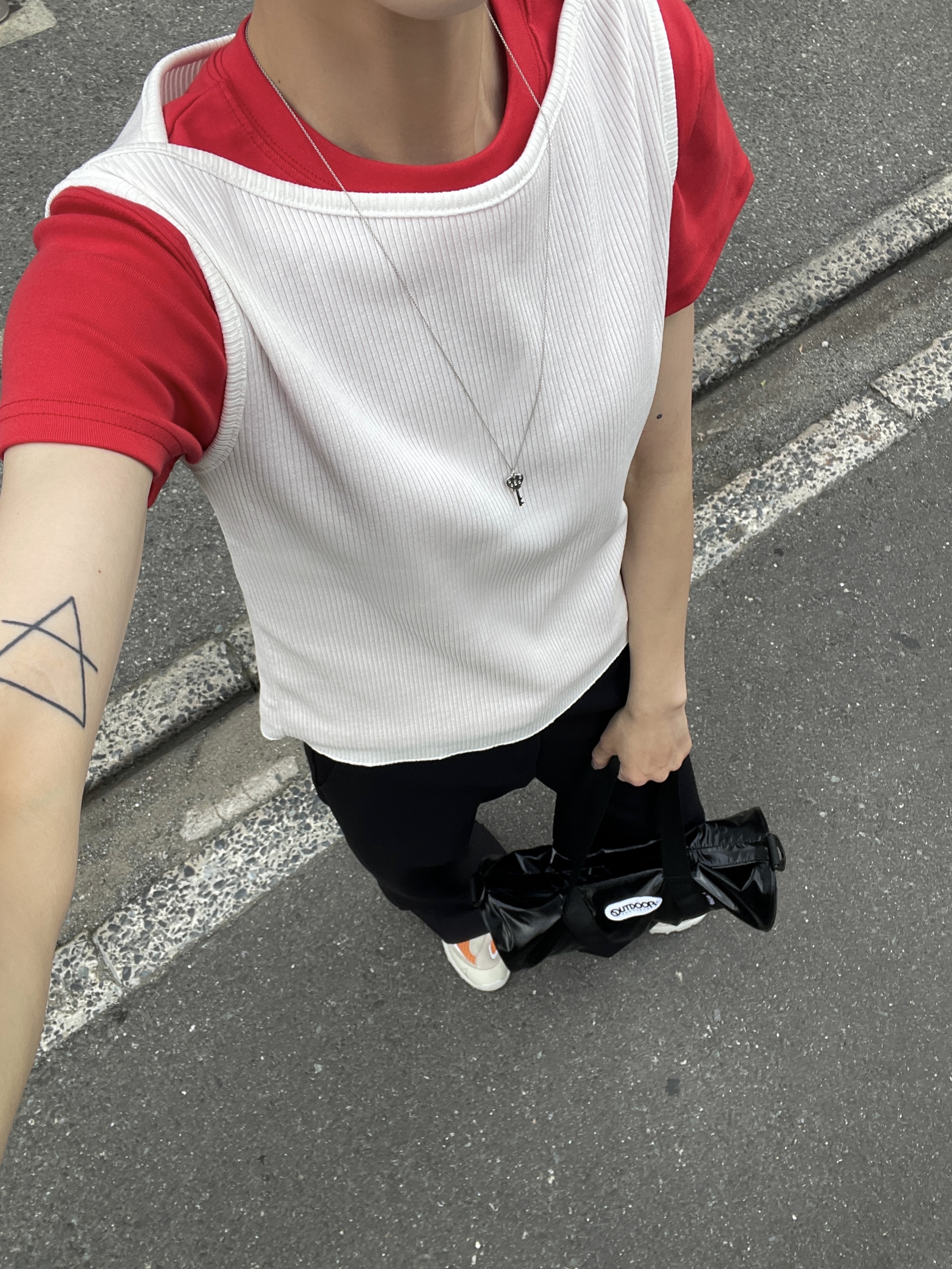 Roa Hiking Rozes Sand Orange 착용 스타일 - 4