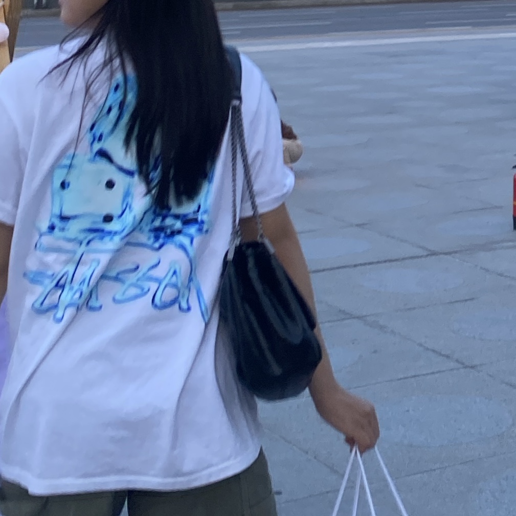 Stussy Melted T-Shirt White 착용 스타일