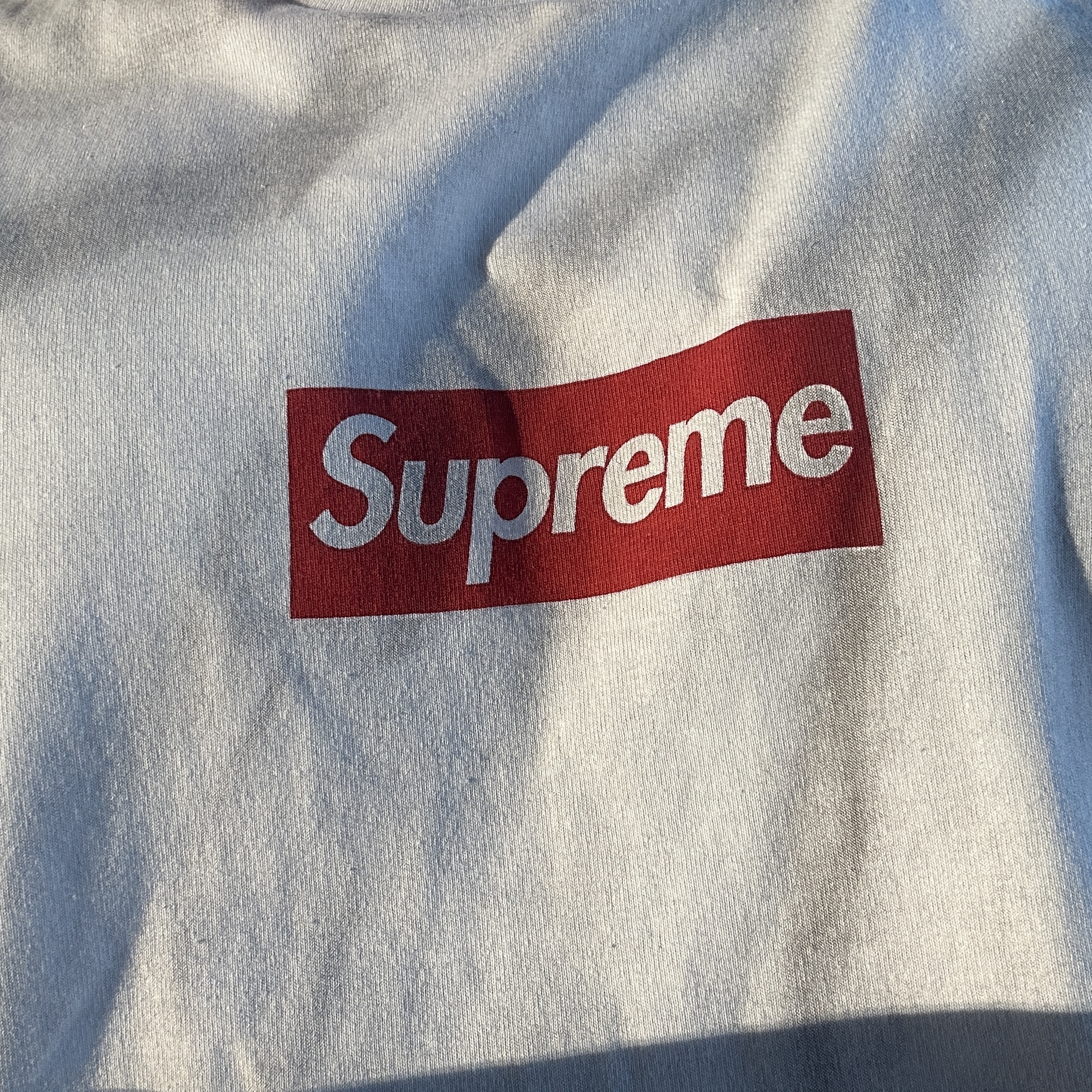 Supreme x MM6 Maison Margiela Box Logo T-Shirt White - 24SS 착용 스타일