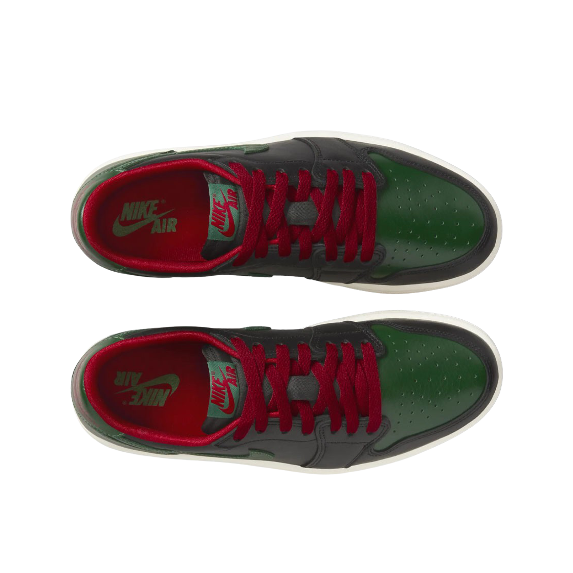 (W) 조던 1 레트로 로우 OG 블랙 앤 골지 그린((W) Jordan 1 Retro Low OG Black and Gorge Green) - 2