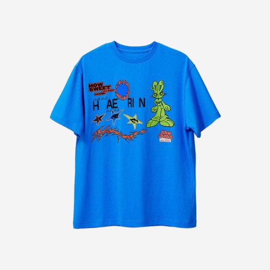 뉴진스 하우 스위트 티셔츠 해린 블루