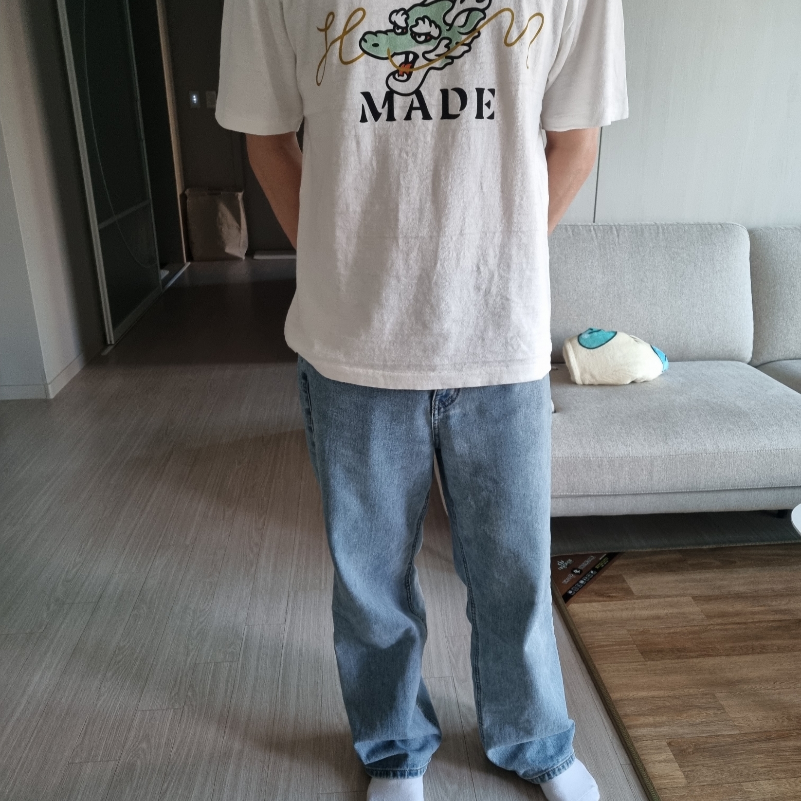 Human Made Graphic T-Shirt #01 White 착용 스타일