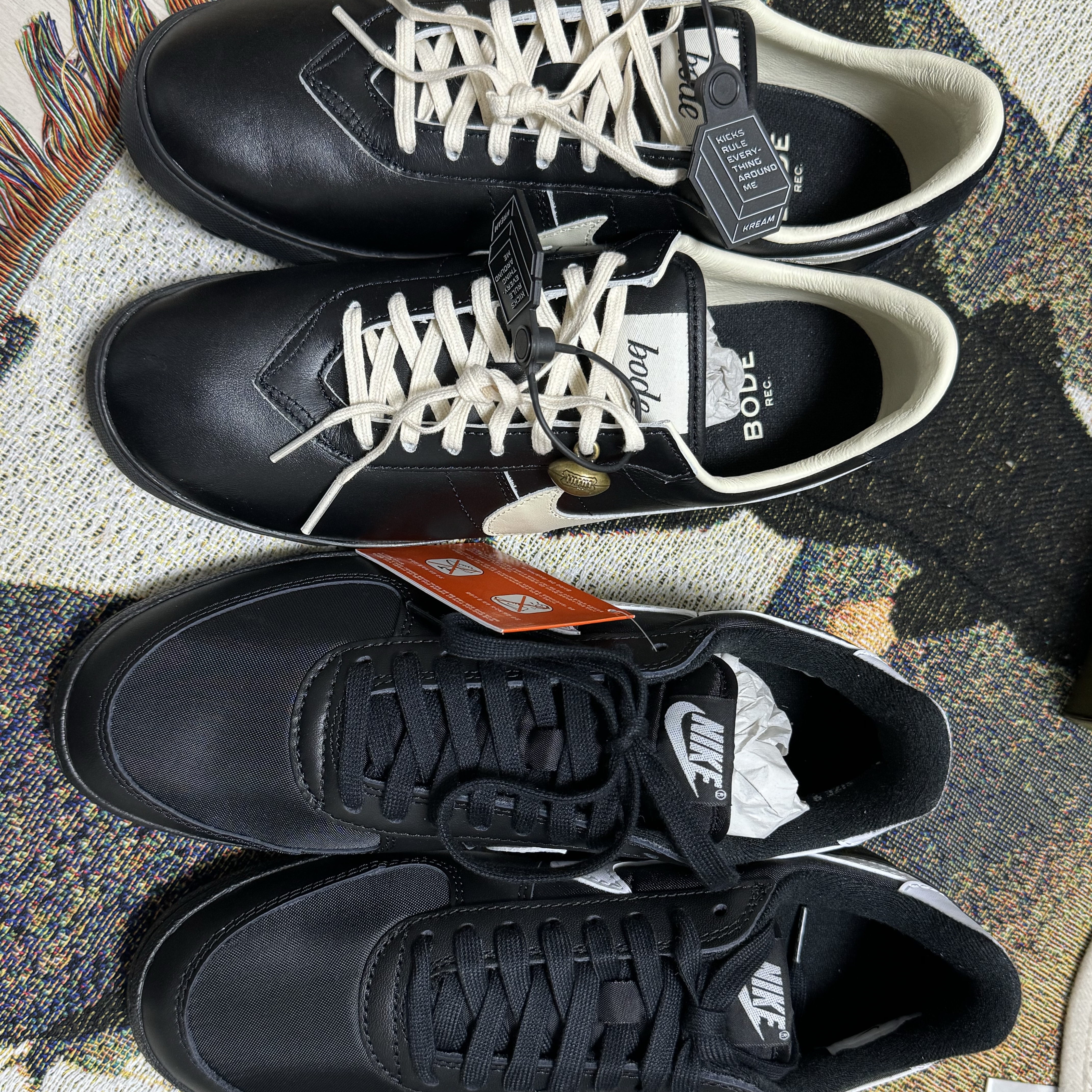 Nike x Bode Astrograbber SP Black and Coconut Milk, Nike Field General 82 SP Black and White 착용 스타일 - 2