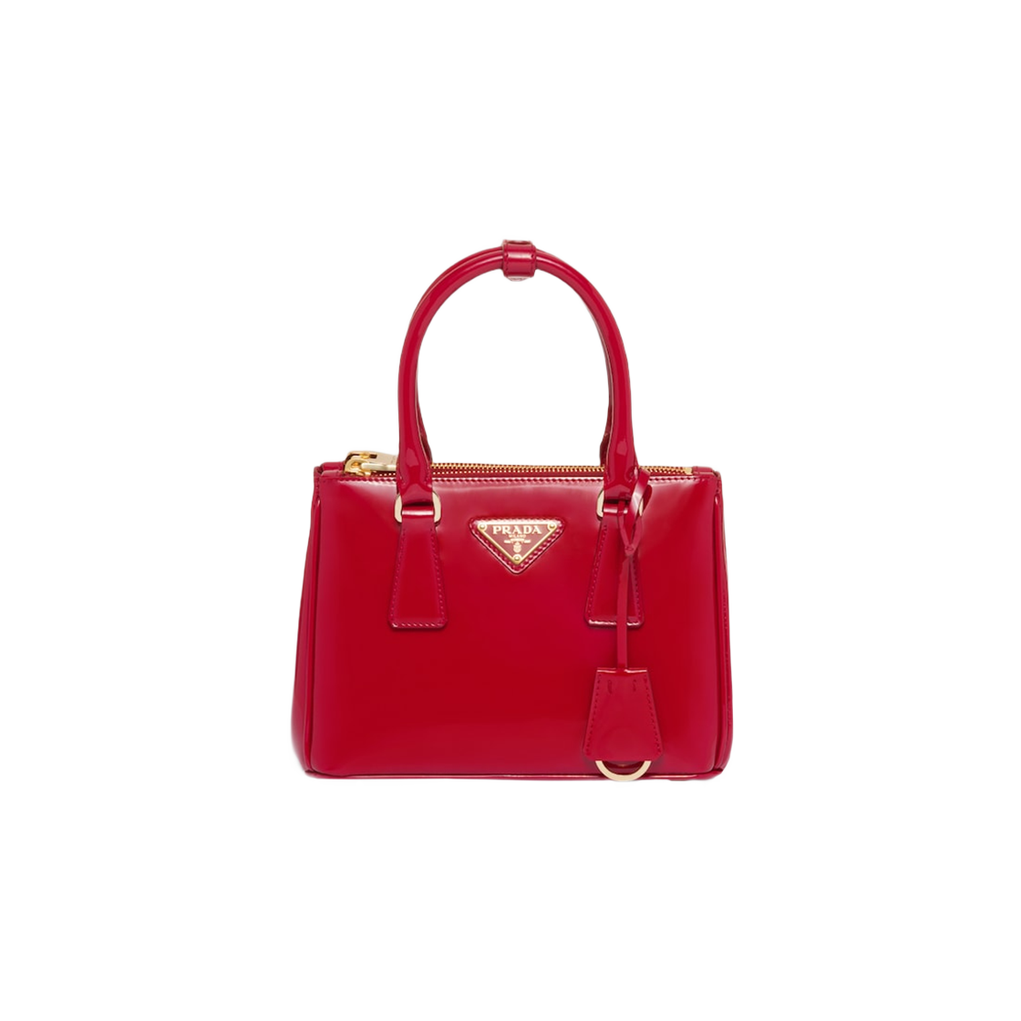 Prada Galleria Patent Leather Mini Bag Cherry Red 상세 이미지 1