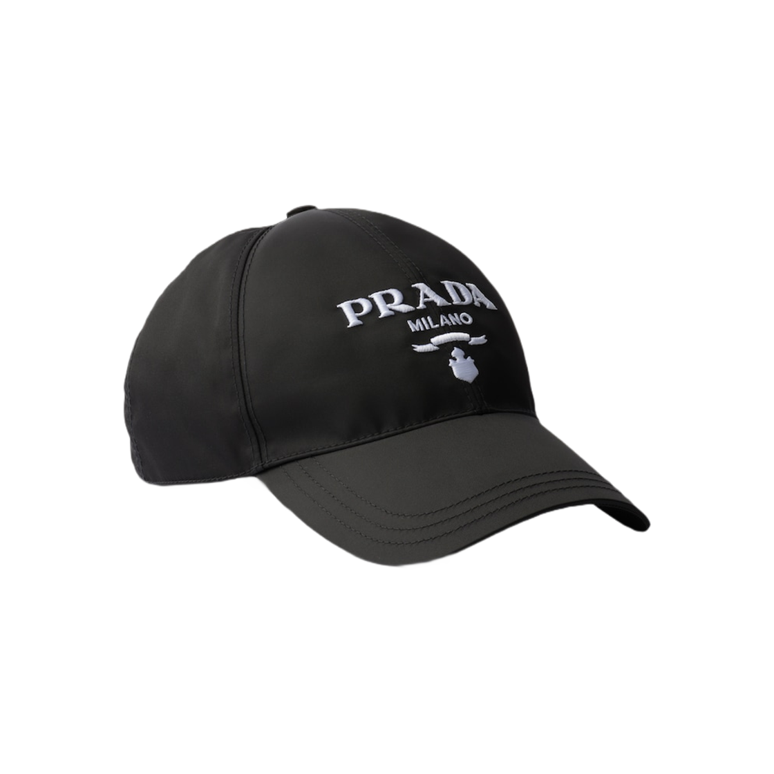 Prada Re-Nylon Baseball Cap Black White 상세 이미지 1