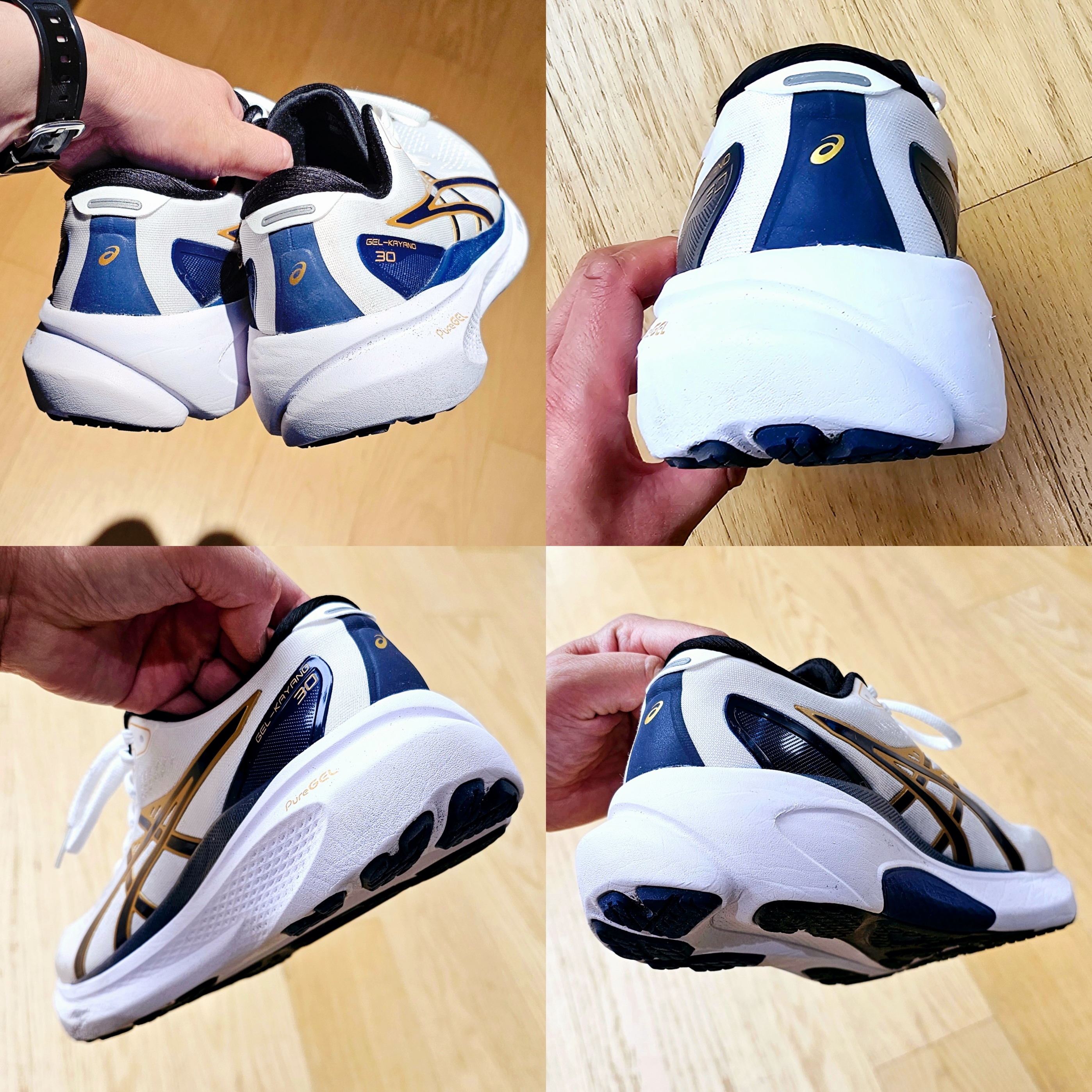Asics Gel-Kayano 30 Anniversary White Deep Ocean 착용 스타일