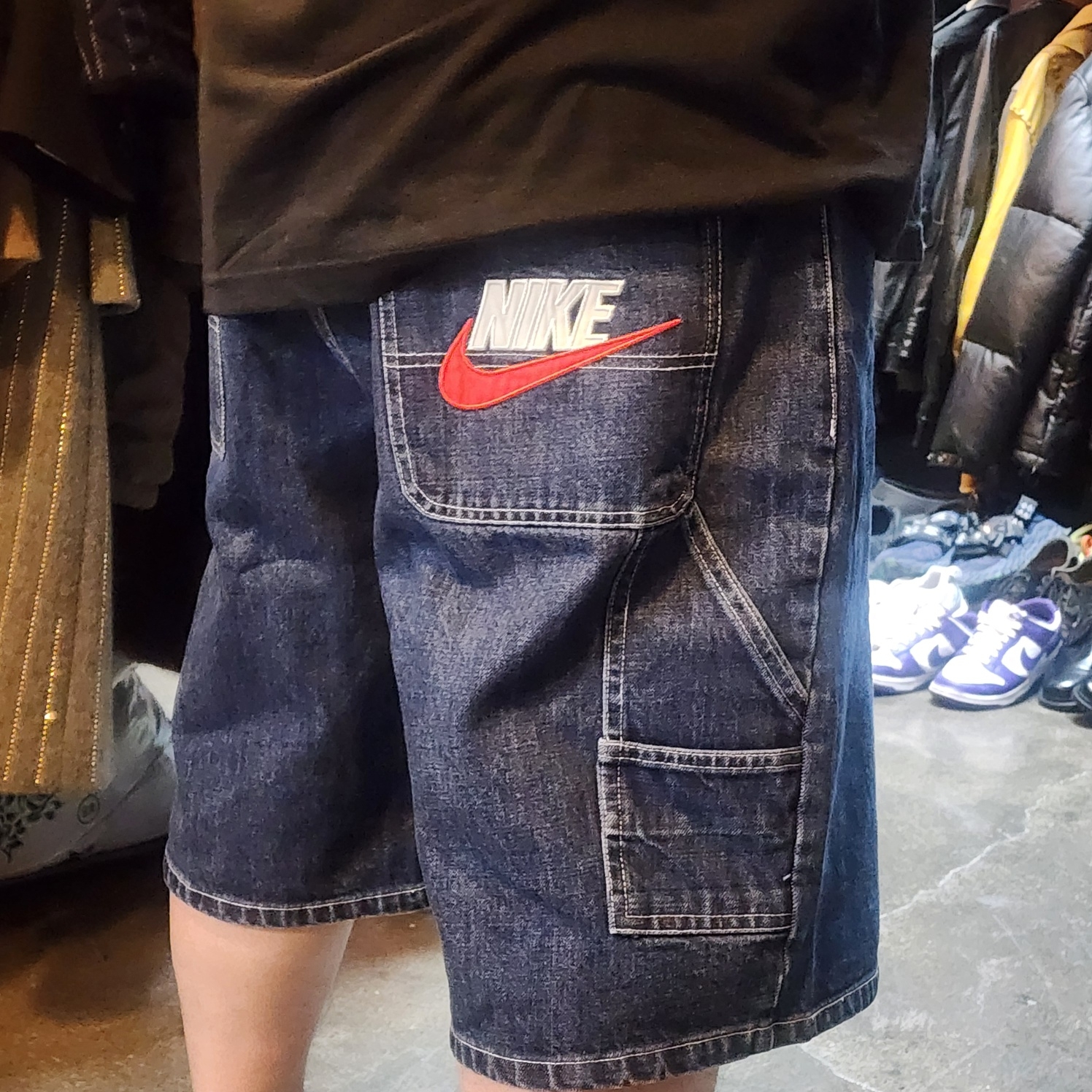 Supreme x Nike Denim Short Indigo - 24SS 착용 스타일