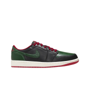 (W) Jordan 1 Retro Low OG Black and Gorge Green