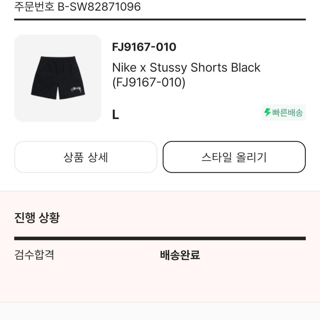 Nike x Stussy Shorts Black (FJ9167-010), Nike x Stussy Water Shorts Off Noir 착용 스타일 - 1