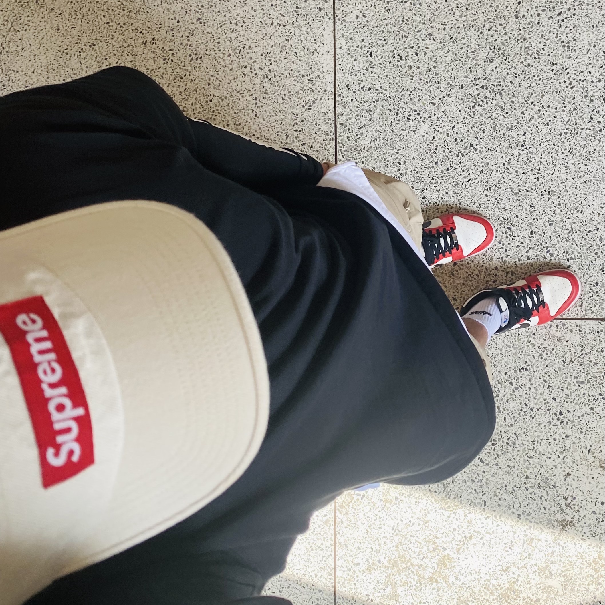 Supreme Denim Camp Cap Natural - 23SS, Nike x Drake Nocta Max 90 T-Shirt Black (FN7663-010) 착용 스타일
