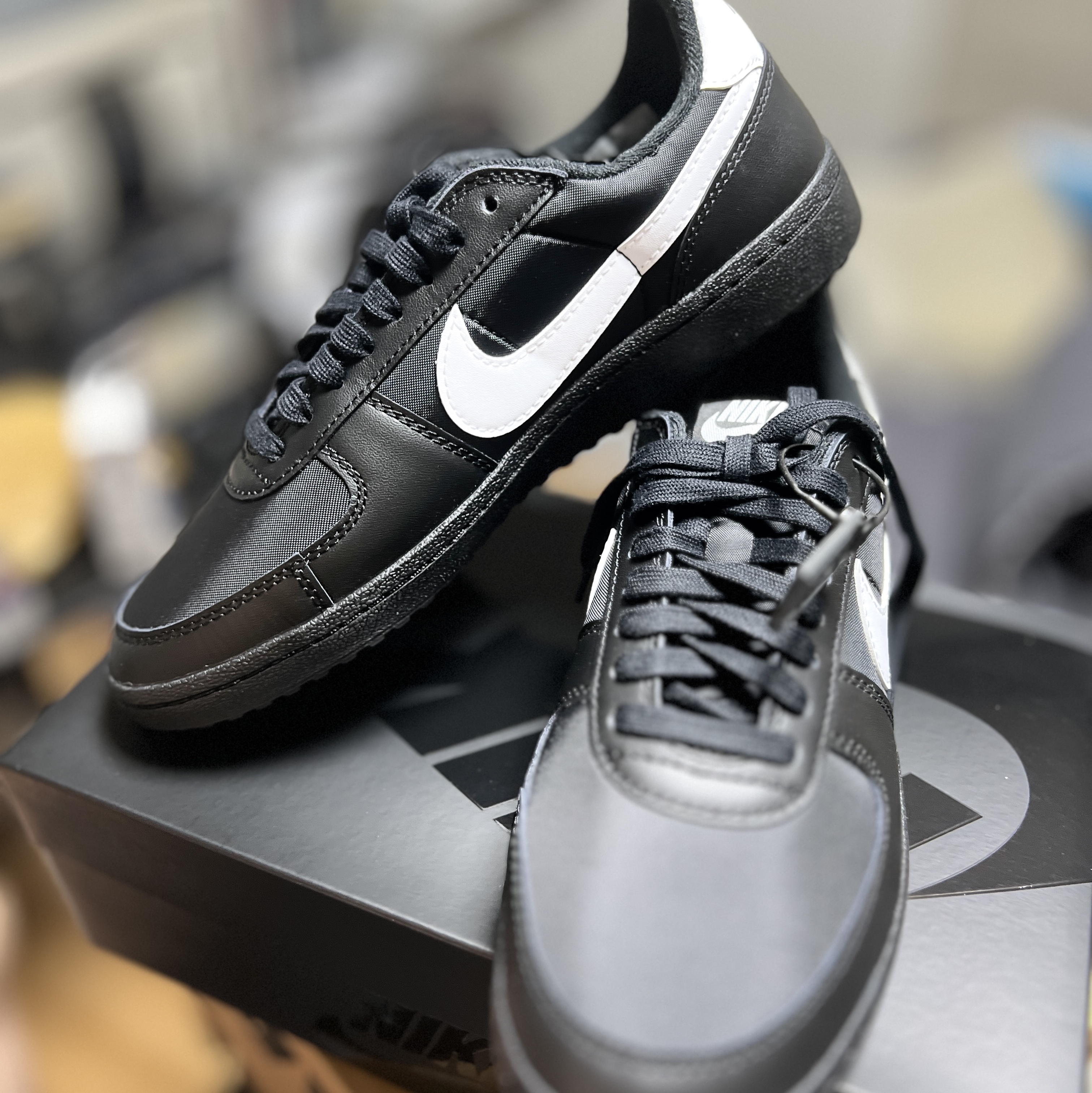 Nike Field General 82 SP Black and White 착용 스타일 - 1