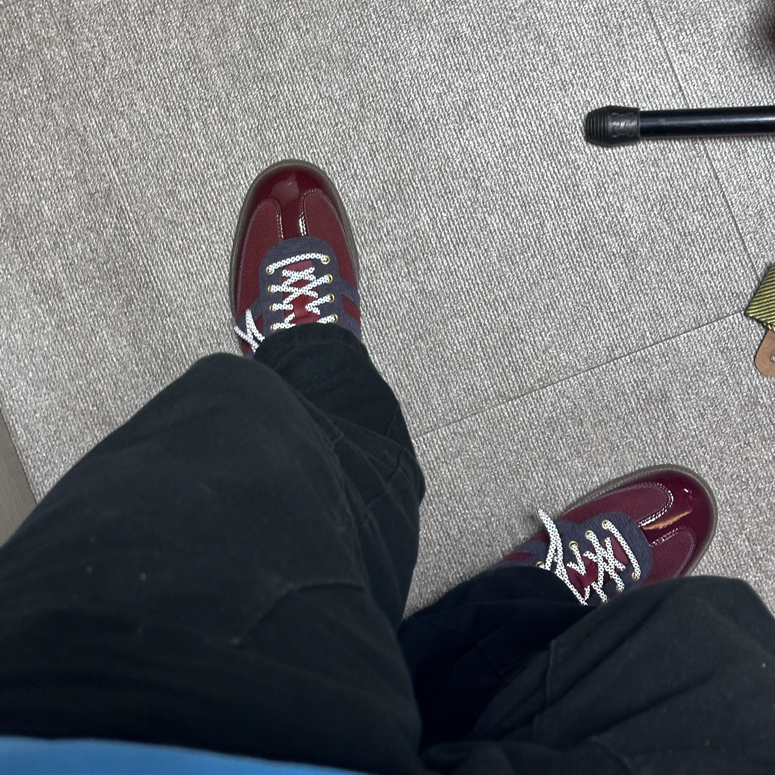 Adidas x Alwayth Samba OG Collegiate Burgundy Aurora Black 착용 스타일 - 2